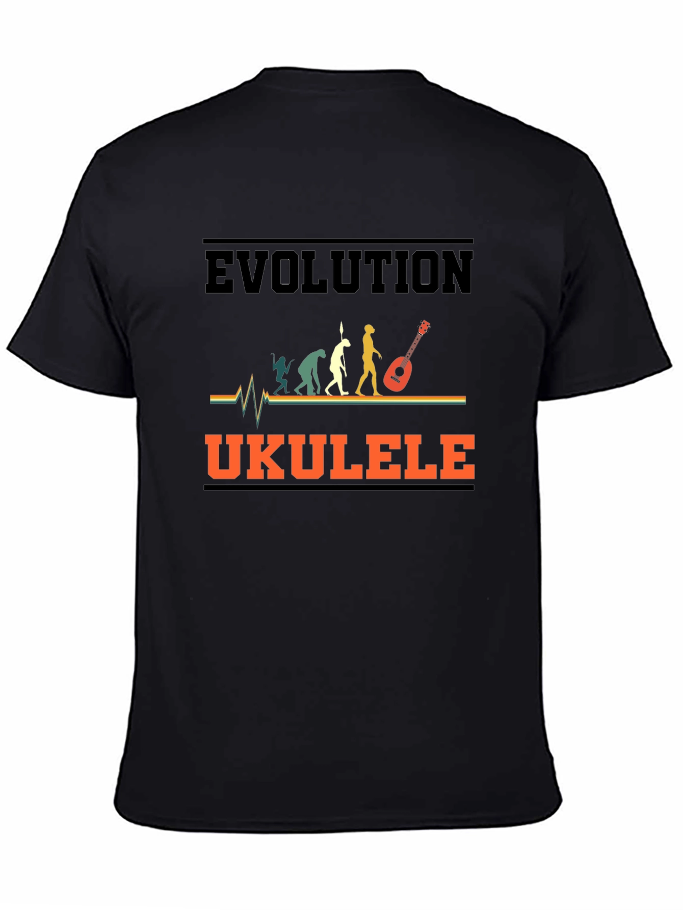 Evolution Ukulele T-Shirt Funny Music Lover Tee