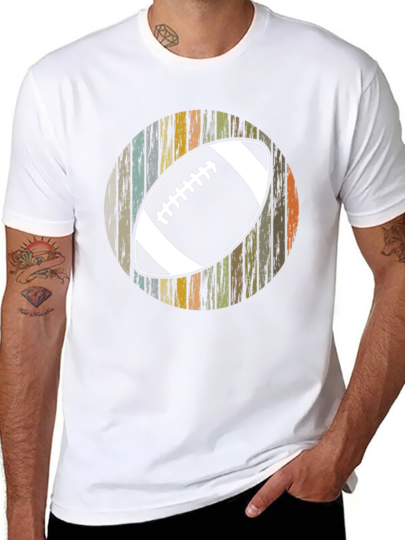 Retro Football Graphic T-Shirt