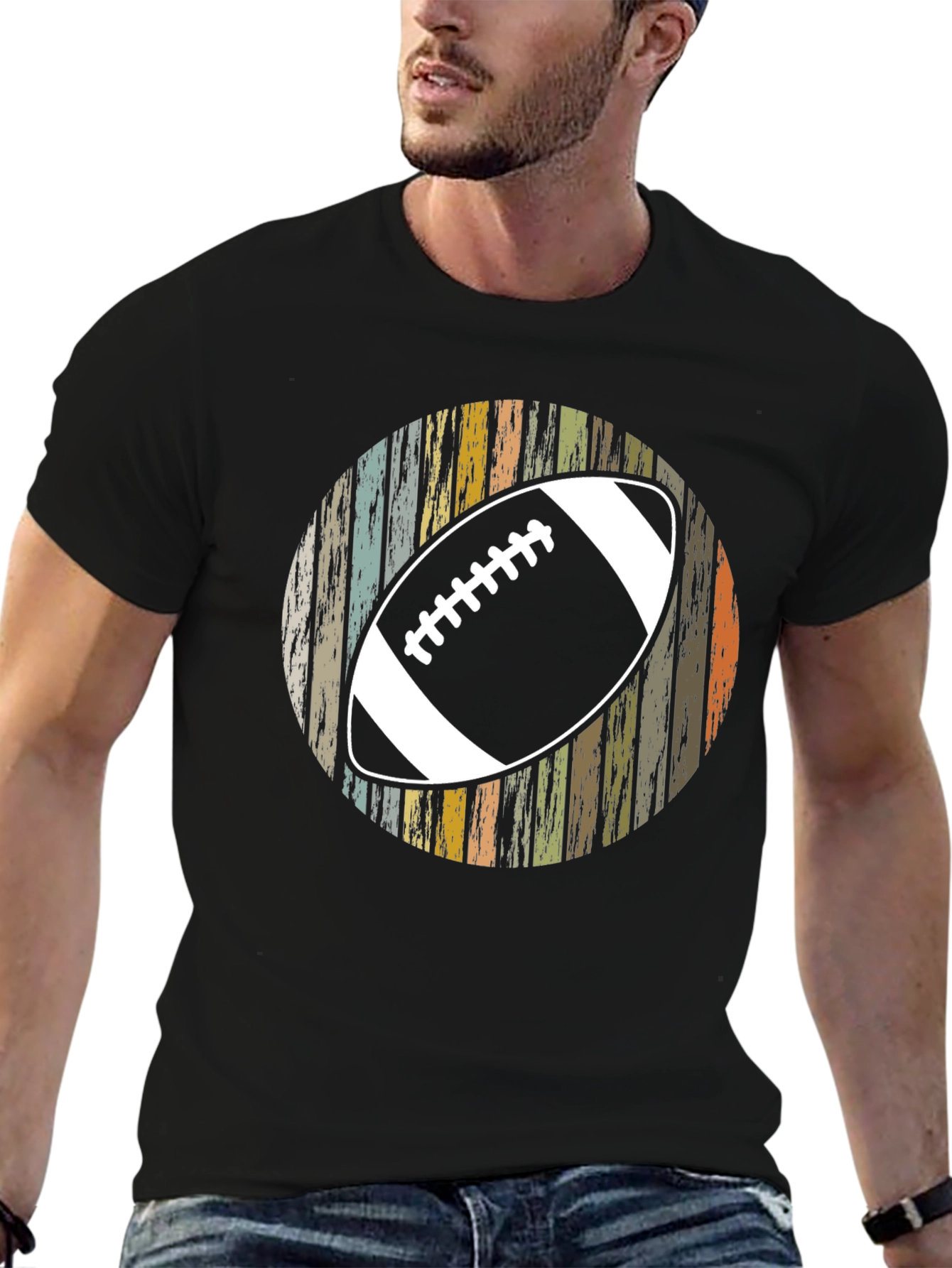 Retro Football Graphic T-Shirt