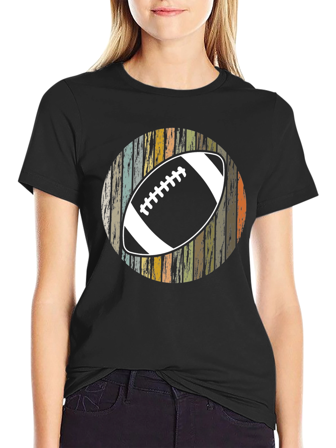 Retro Football Graphic T-Shirt
