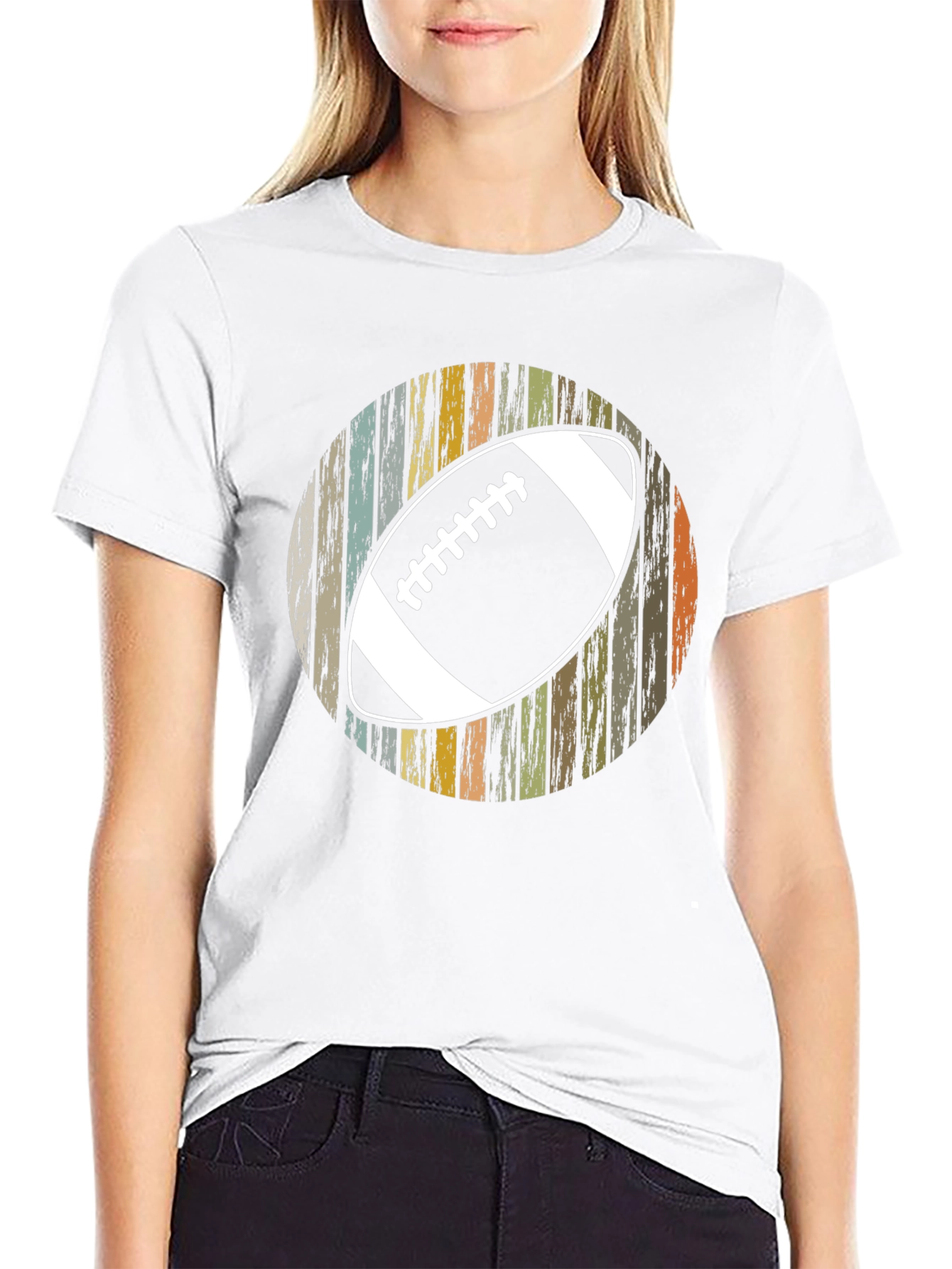 Retro Football Graphic T-Shirt