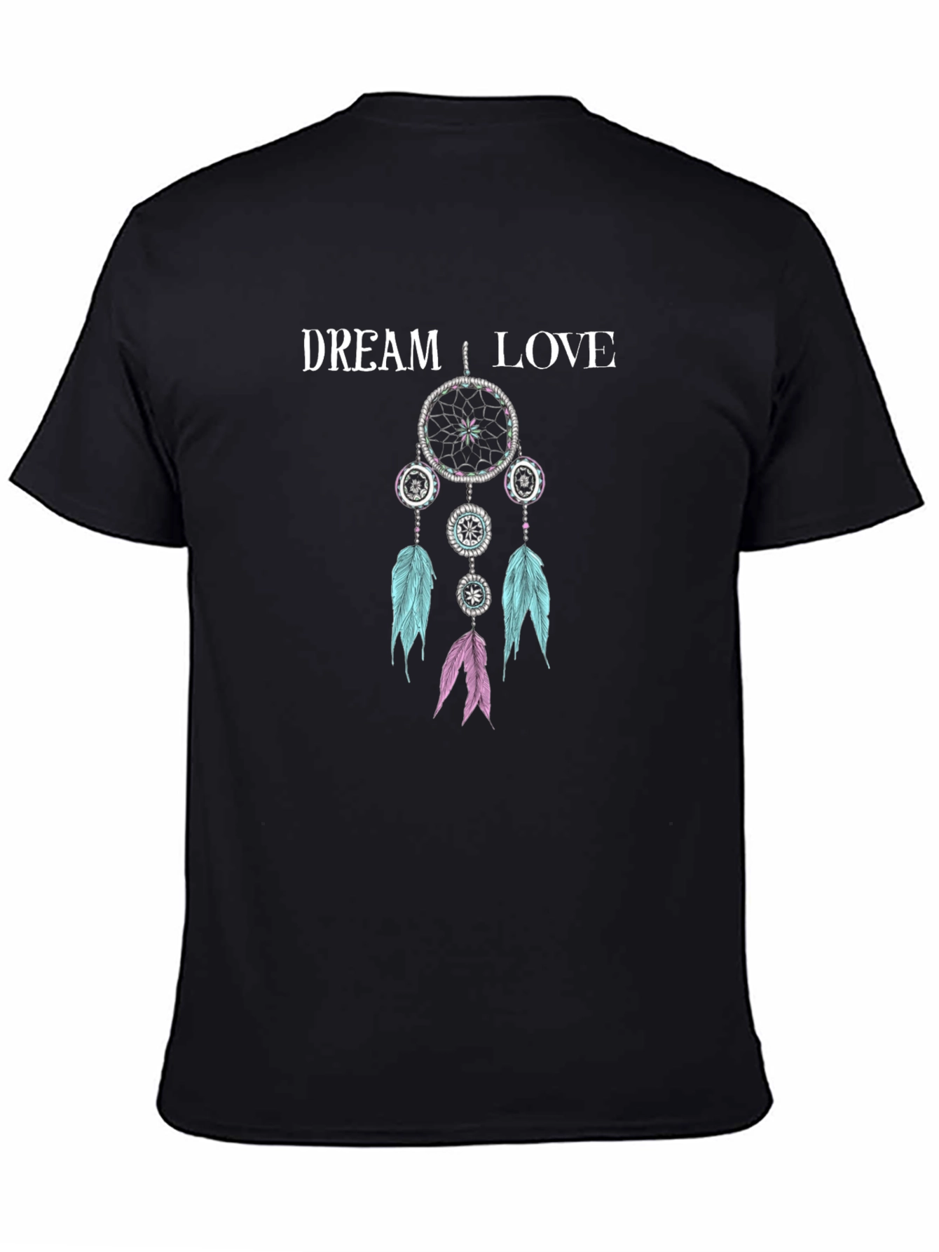 Dream Love T-Shirt - Black Cotton Blend
