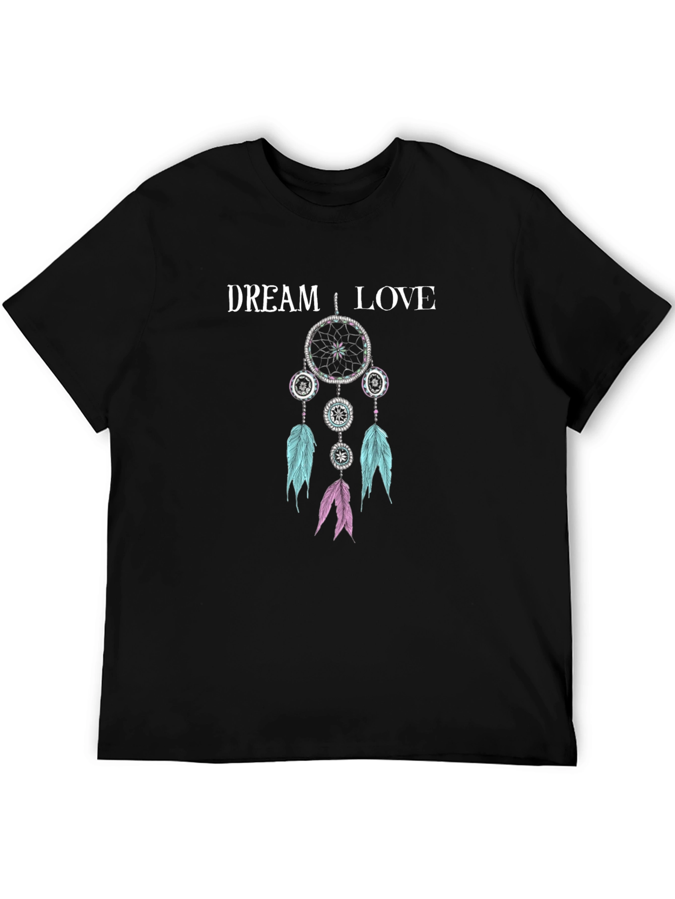 Dream Love T-Shirt - Black Cotton Blend