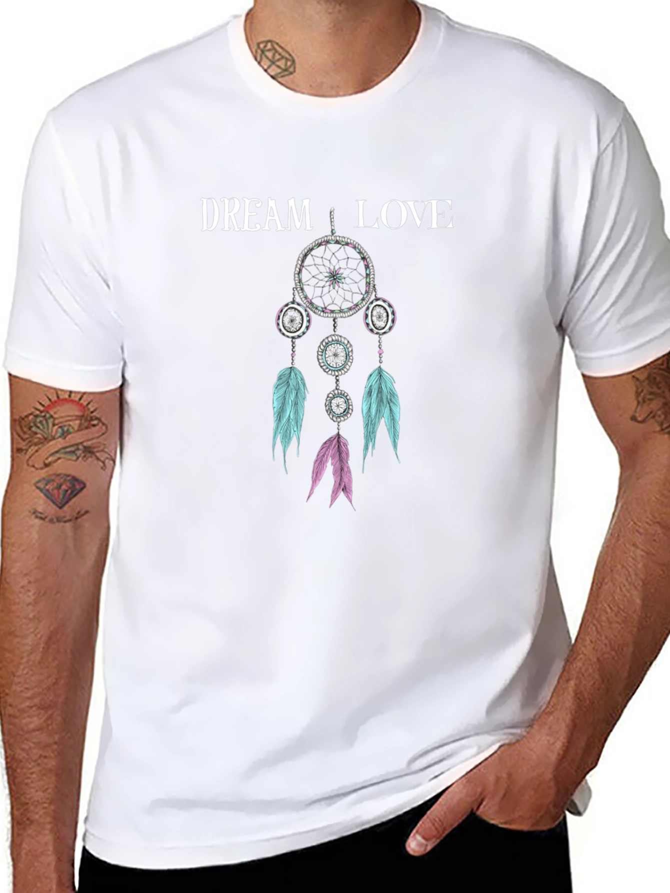 Dream Love T-Shirt - Black Cotton Blend