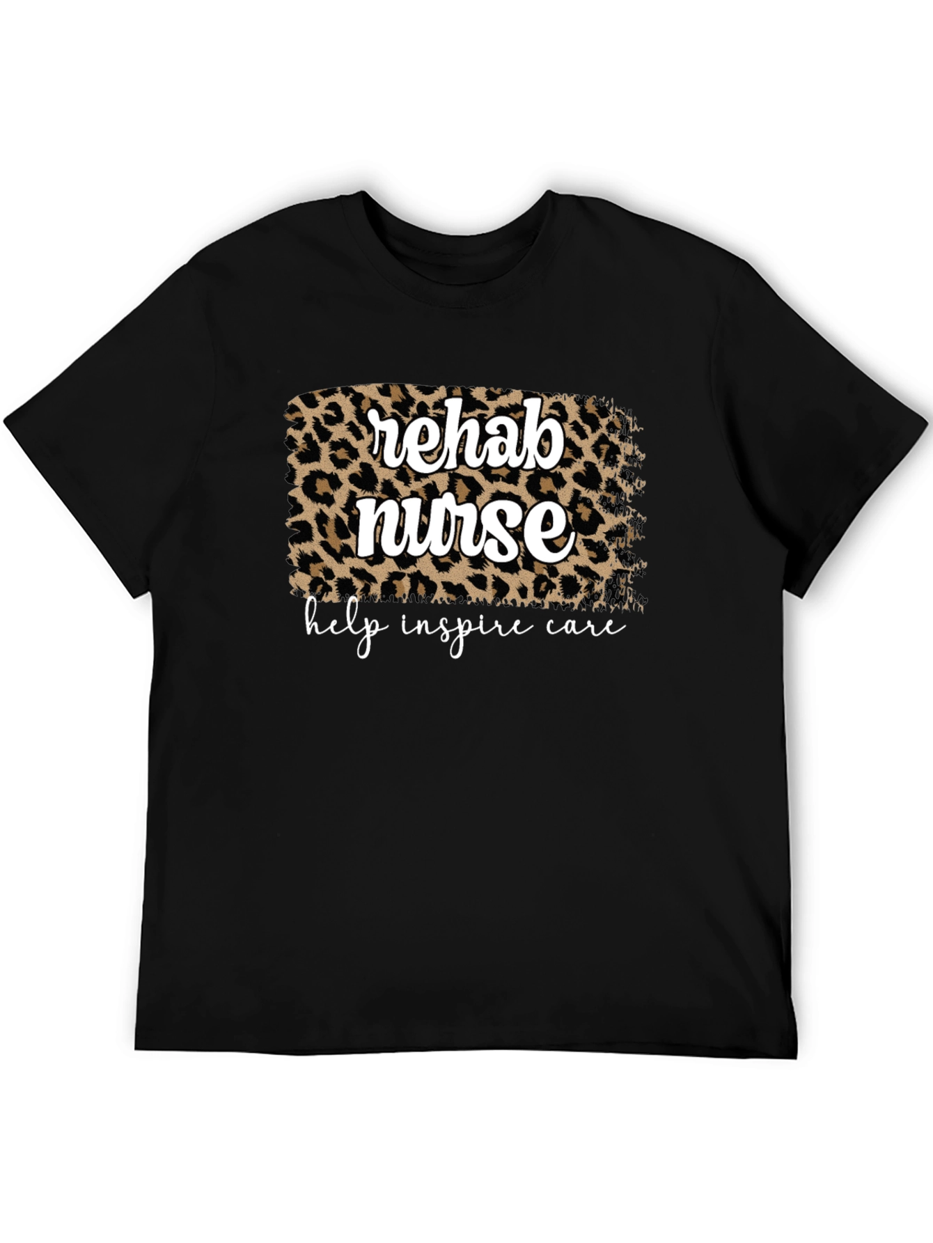 Rehab Nurse Leopard Print T-Shirt