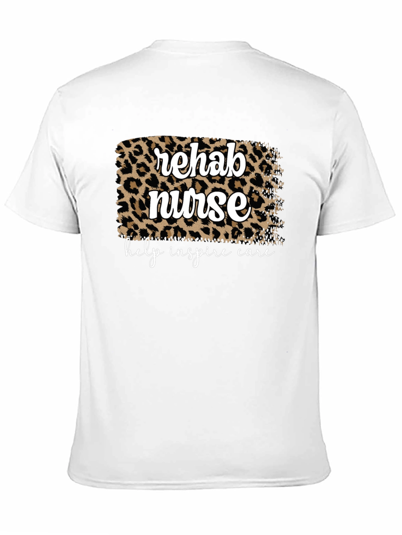 Rehab Nurse Leopard Print T-Shirt