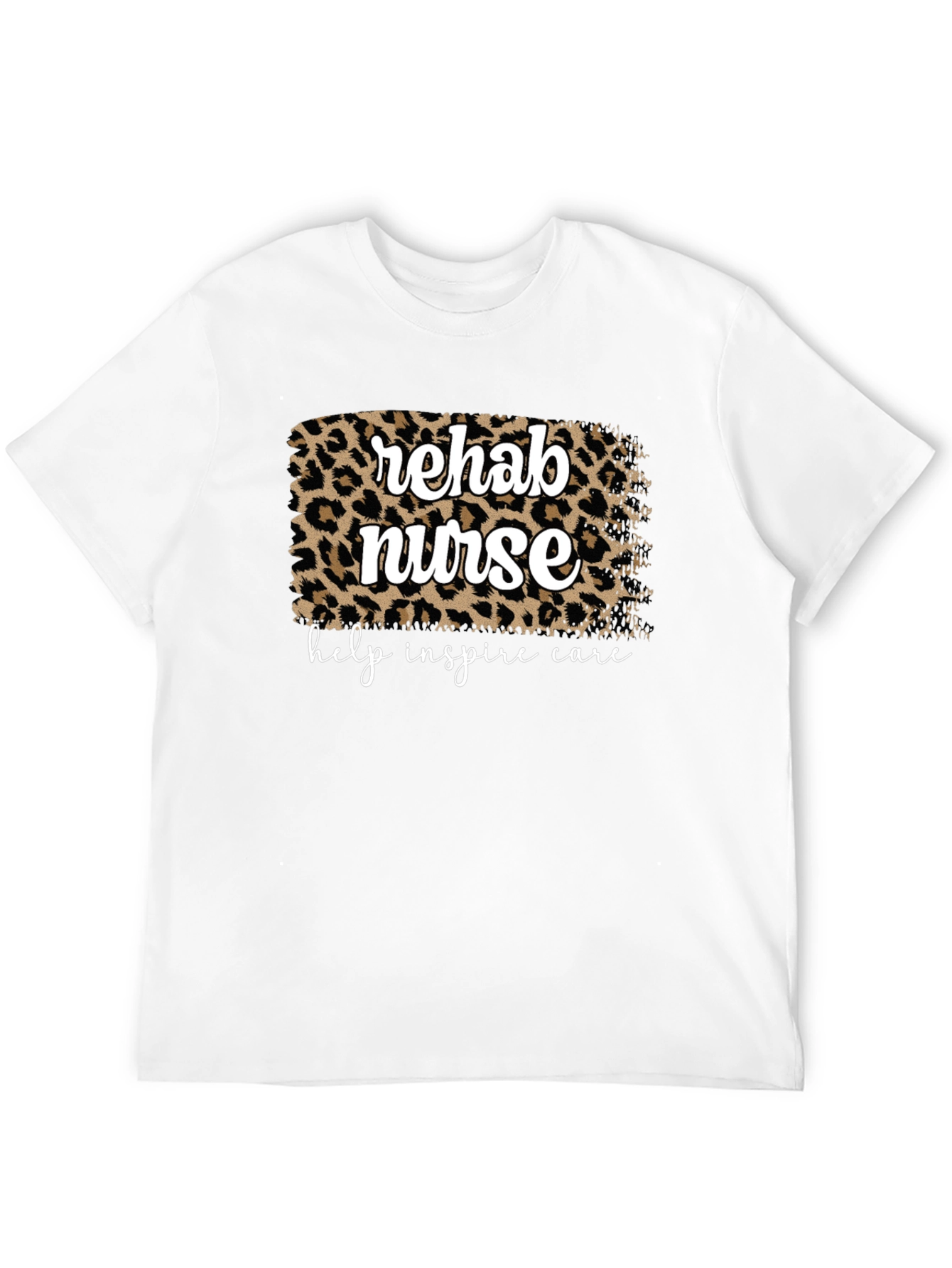 Rehab Nurse Leopard Print T-Shirt