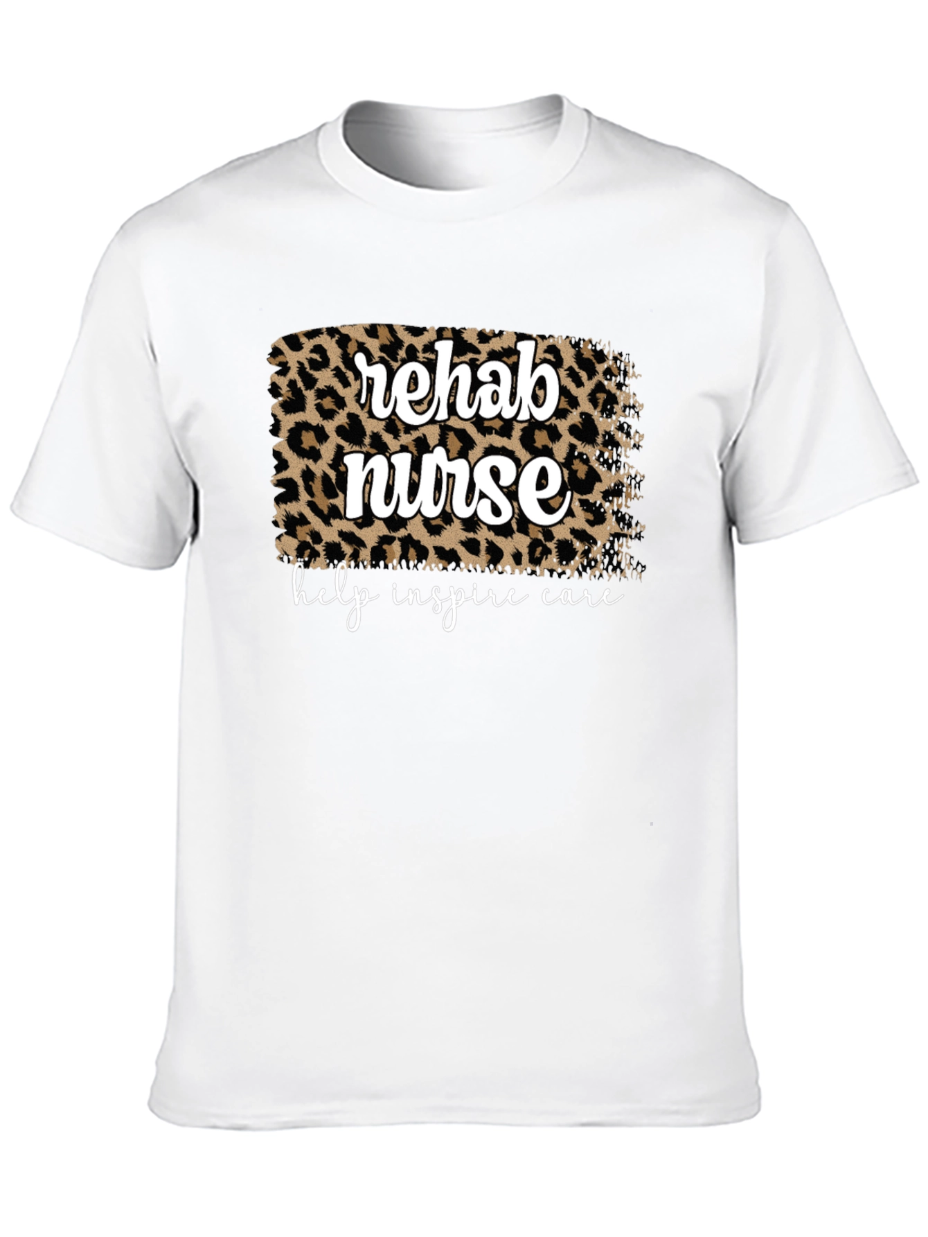 Rehab Nurse Leopard Print T-Shirt