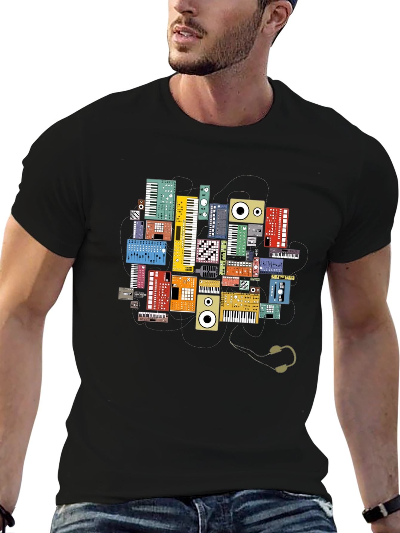 Synth Keyboard T-Shirt: Music Lovers Tee