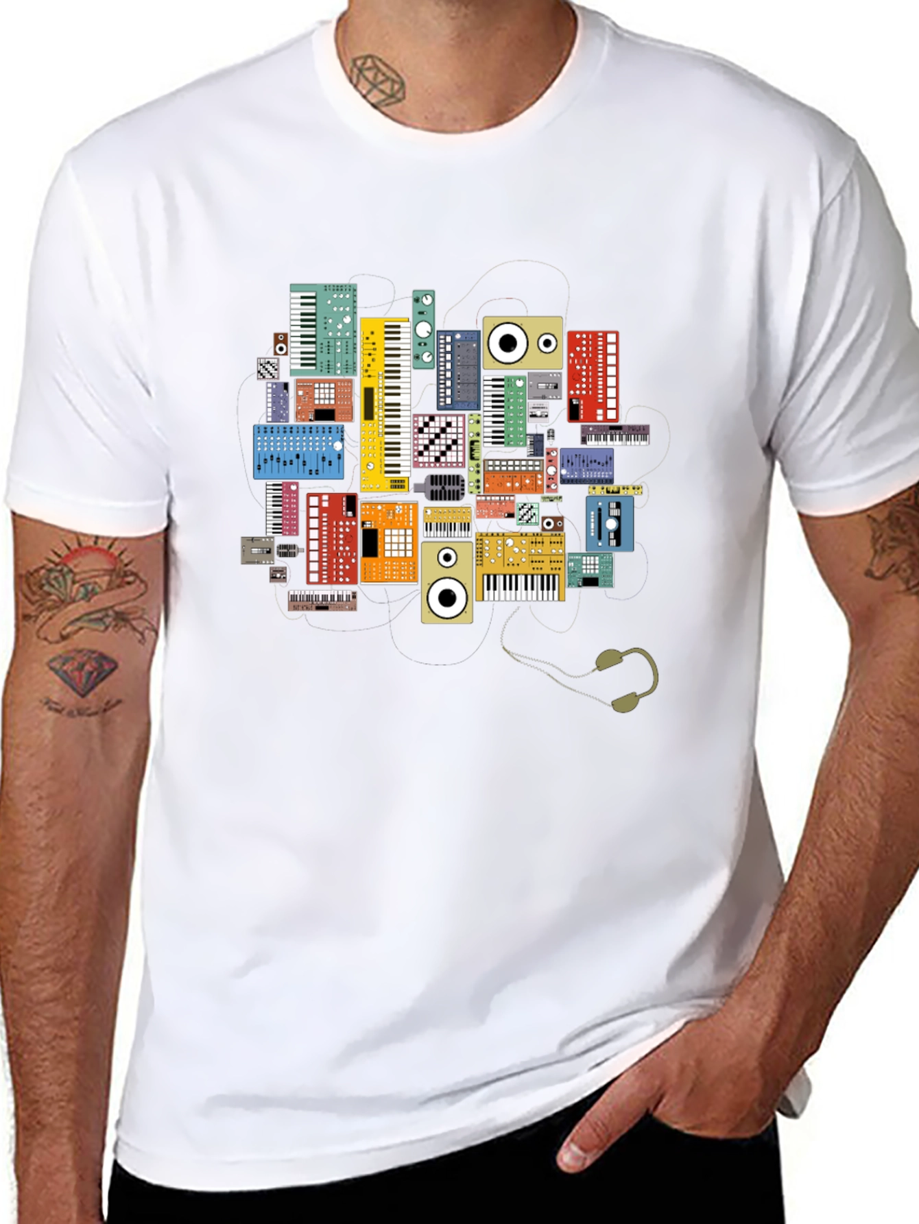 Synth Keyboard T-Shirt: Music Lovers Tee