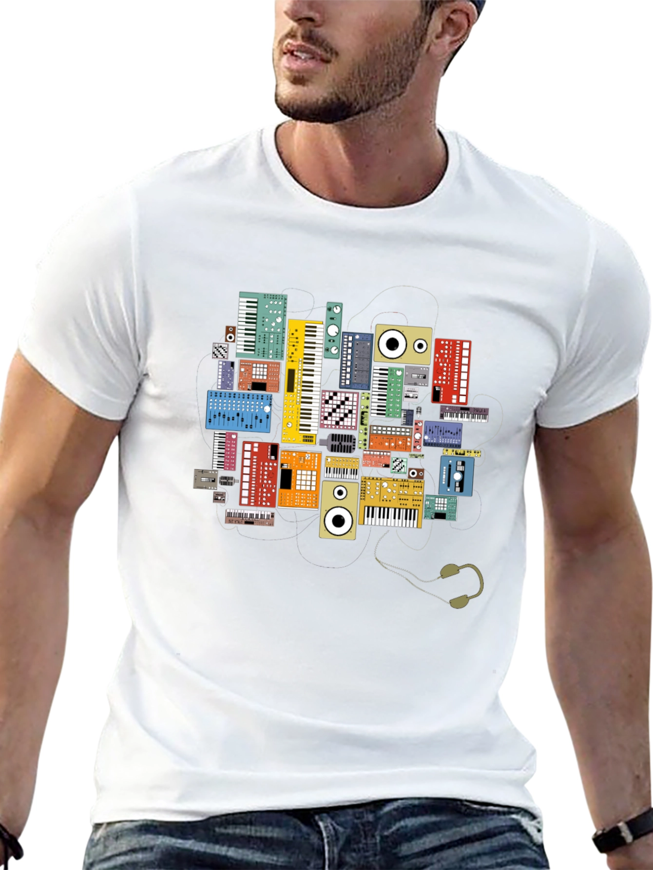 Synth Keyboard T-Shirt: Music Lovers Tee