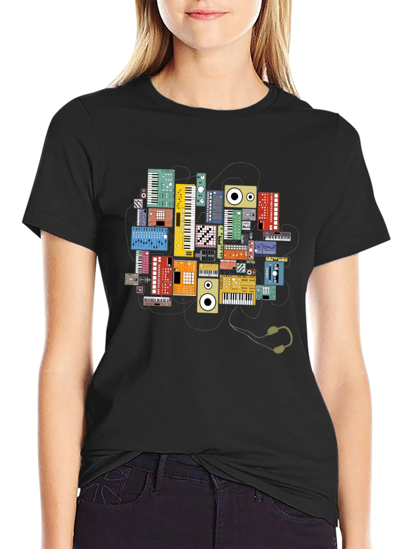 Synth Keyboard T-Shirt: Music Lovers Tee