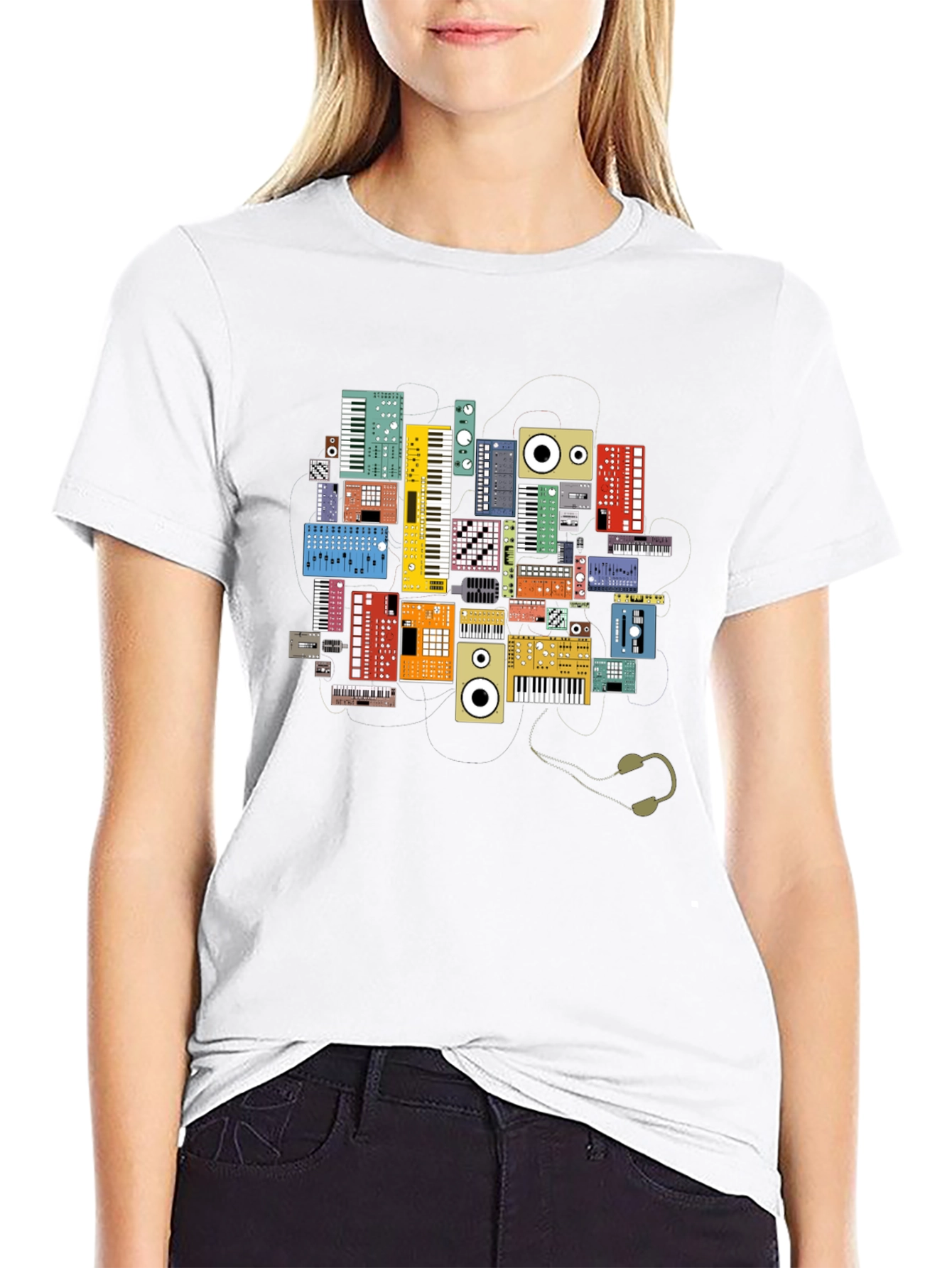 Synth Keyboard T-Shirt: Music Lovers Tee