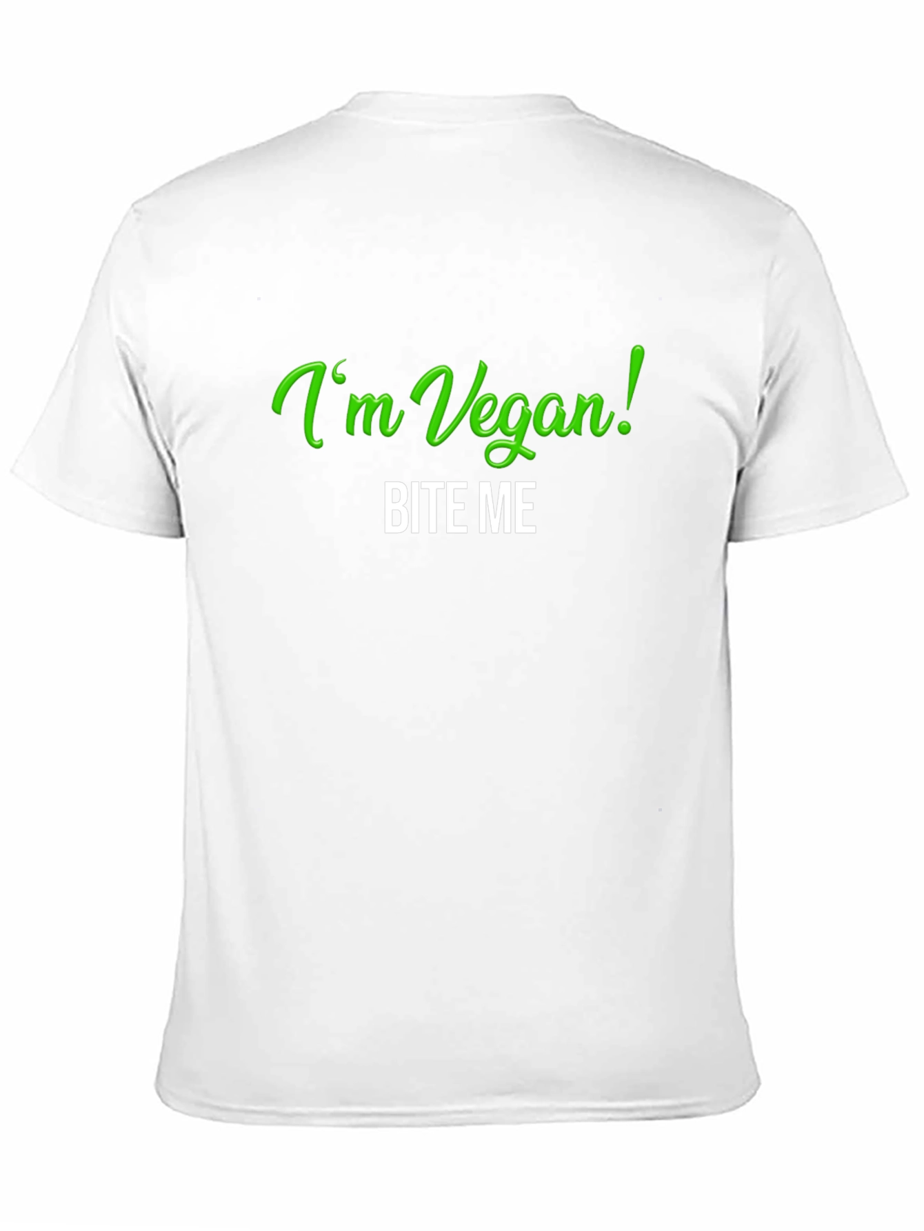Vegan Bite Me T-Shirt - Black Tee