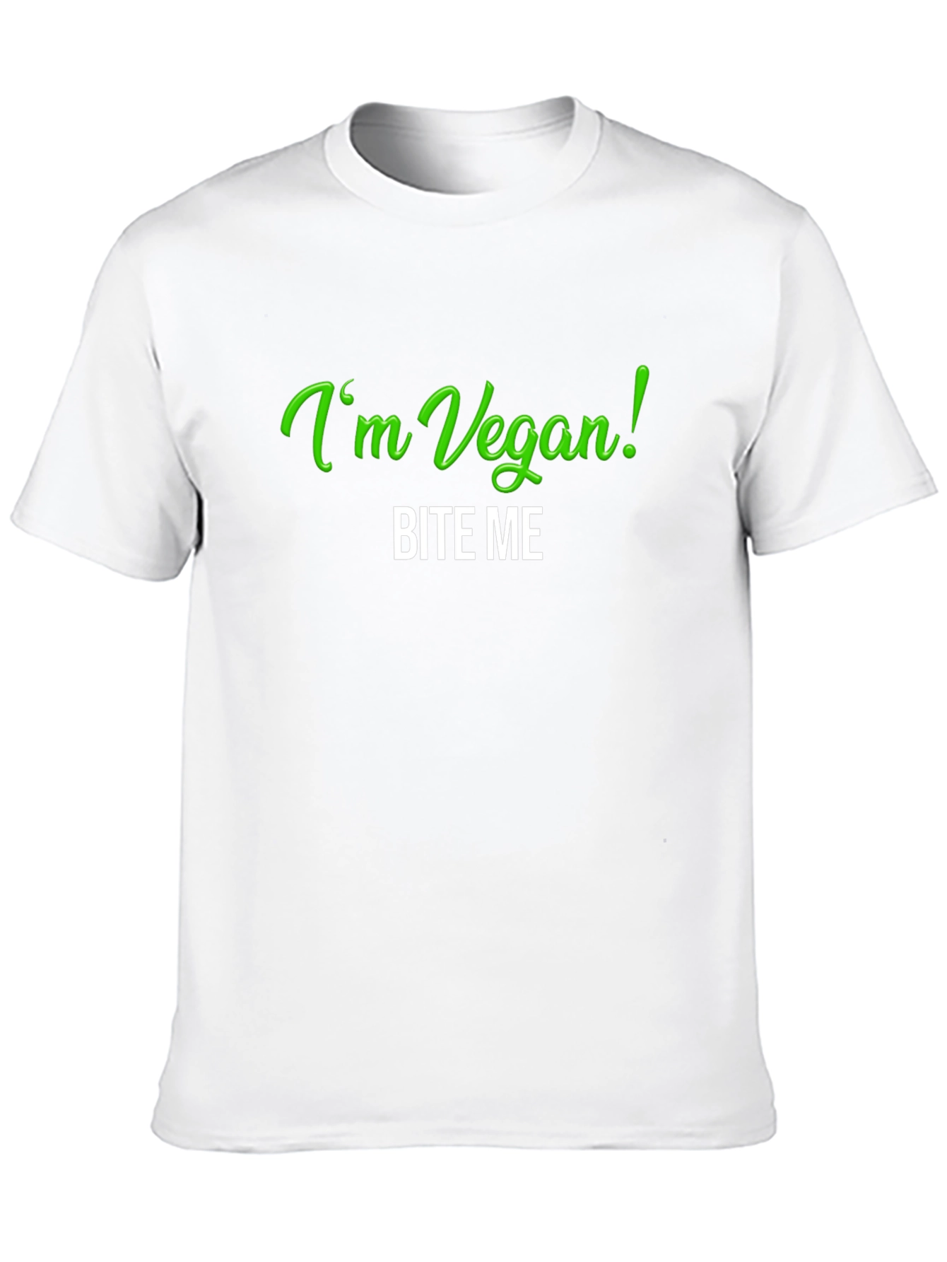 Vegan Bite Me T-Shirt - Black Tee