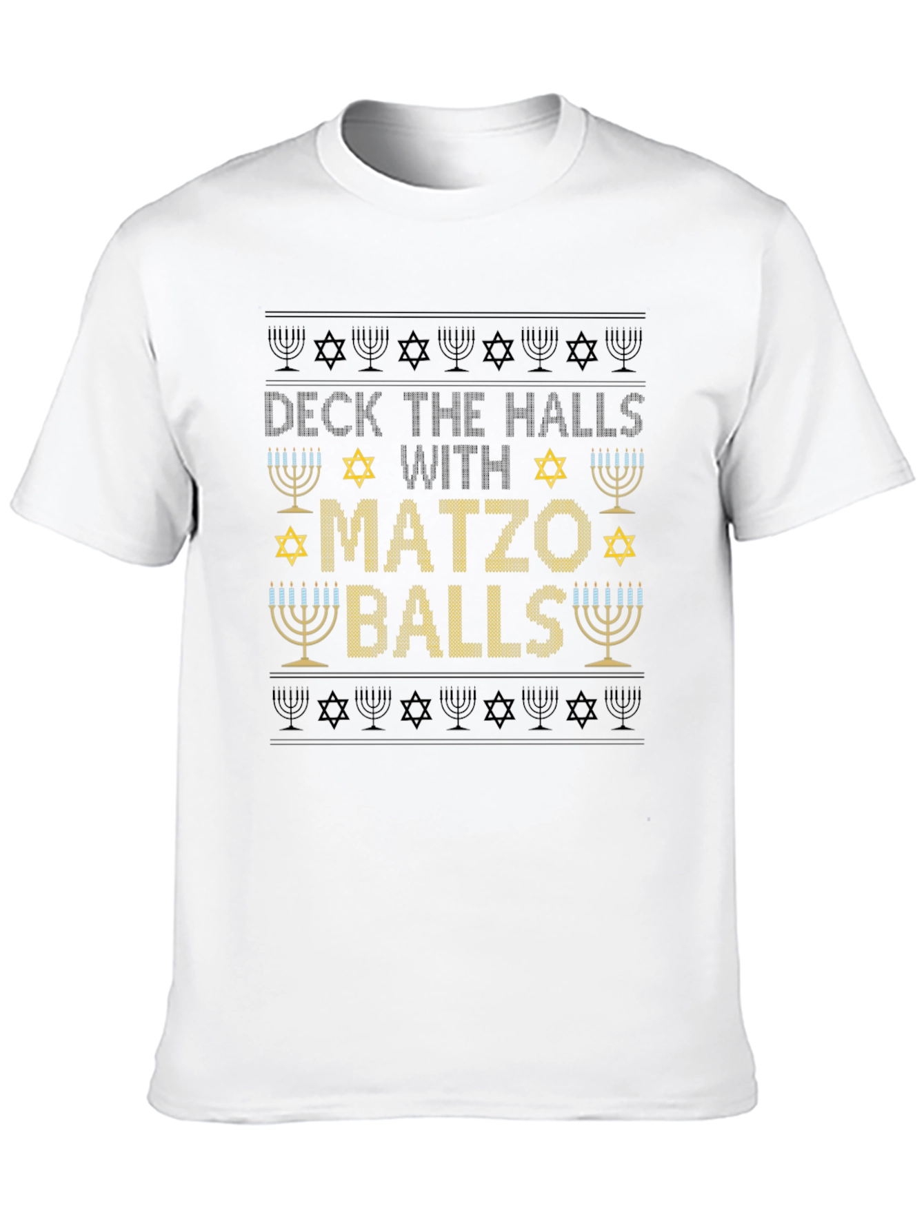 Deck the Halls Matzo Balls Holiday T-Shirt