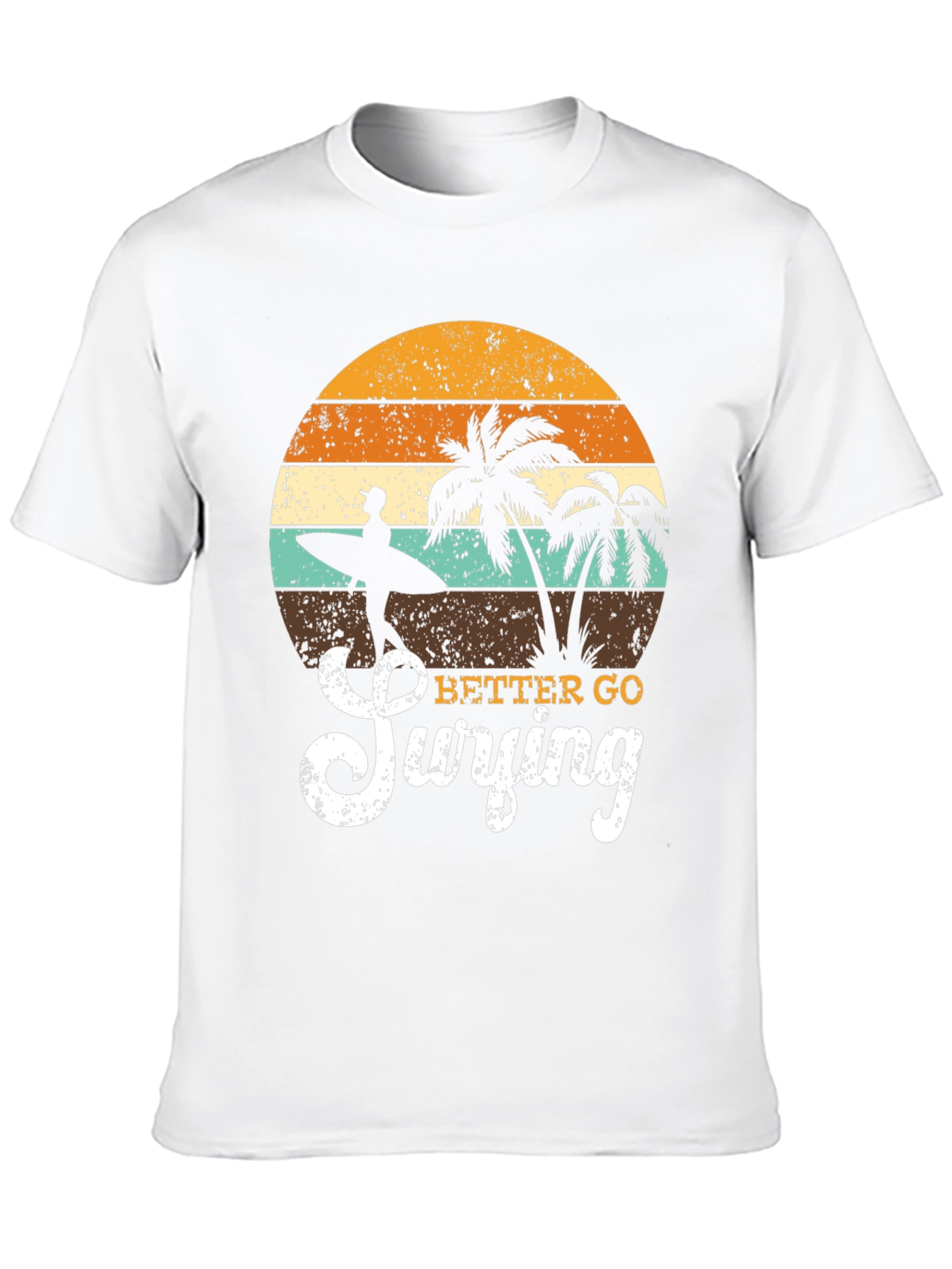 Retro Surfing T-Shirt - Beach Vibes