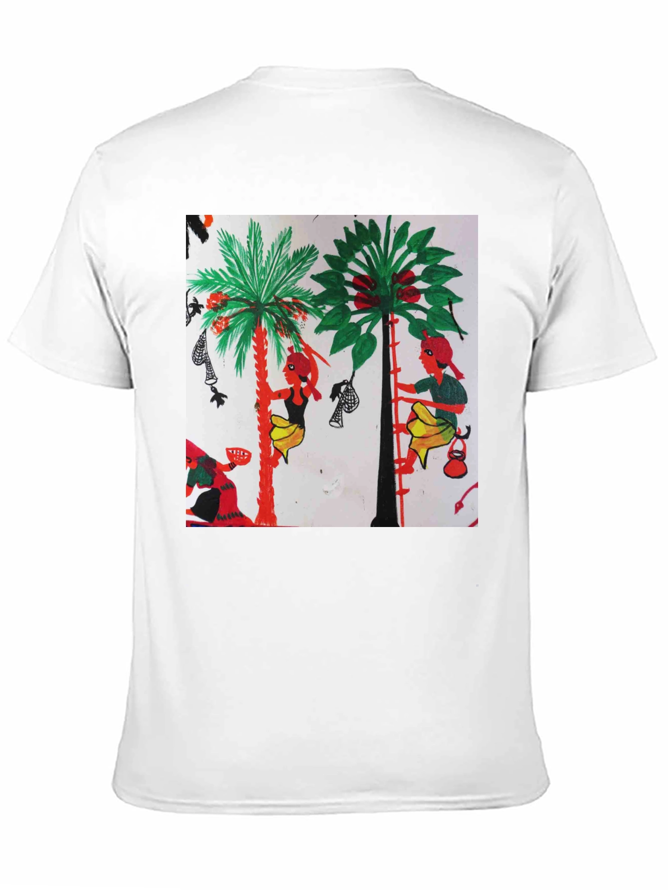 Artistic Print Black T-Shirt
