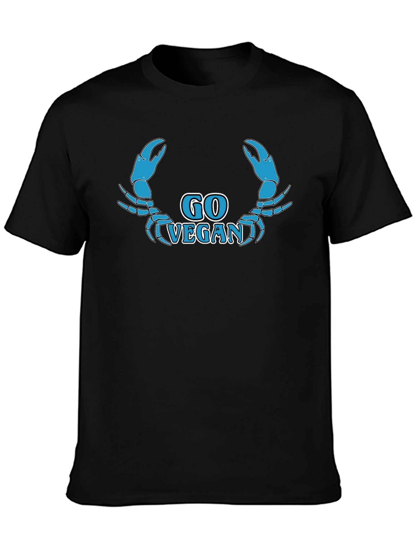 Go Vegan Crab Graphic T-Shirt