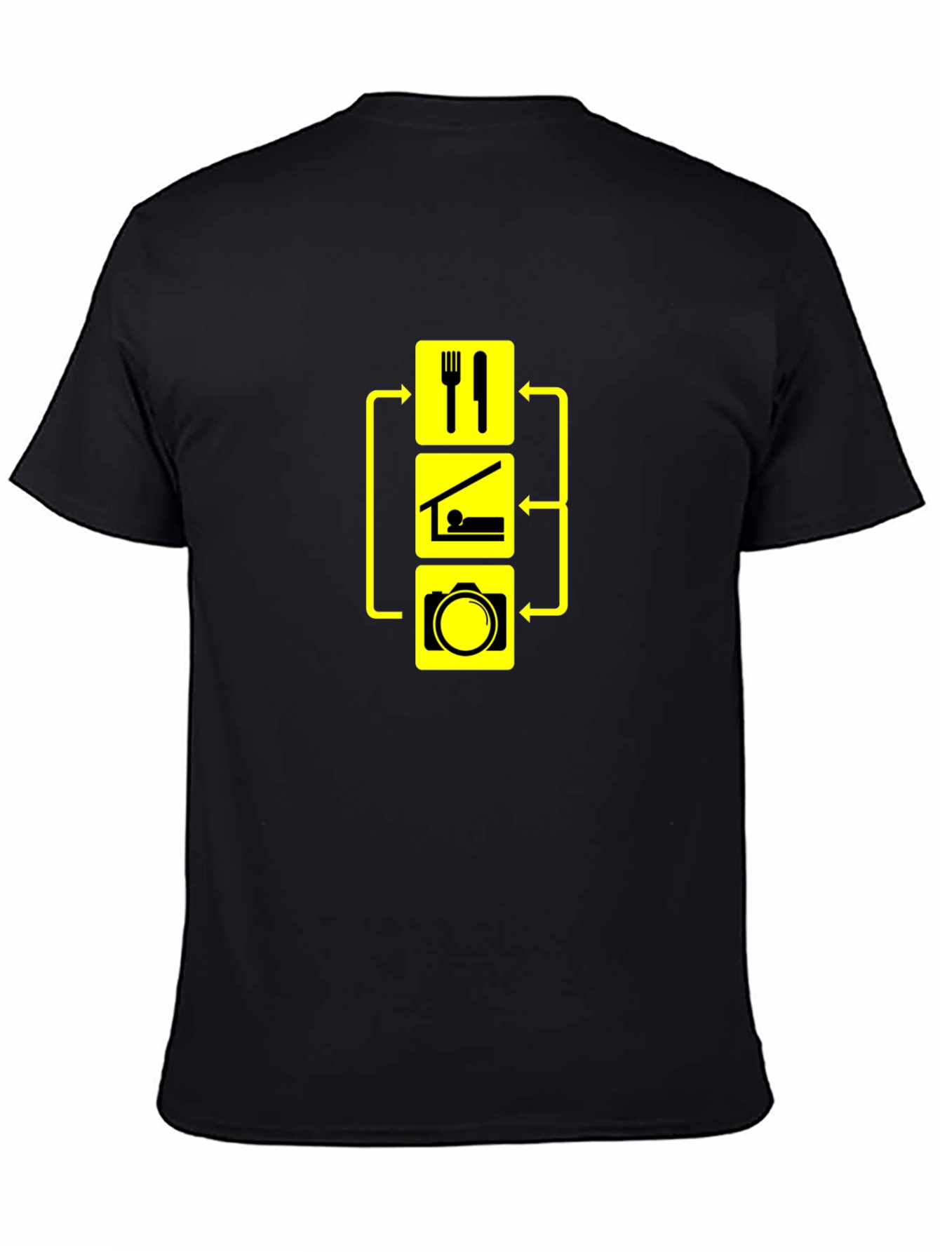 Eat Sleep Photography Black T-Shirt