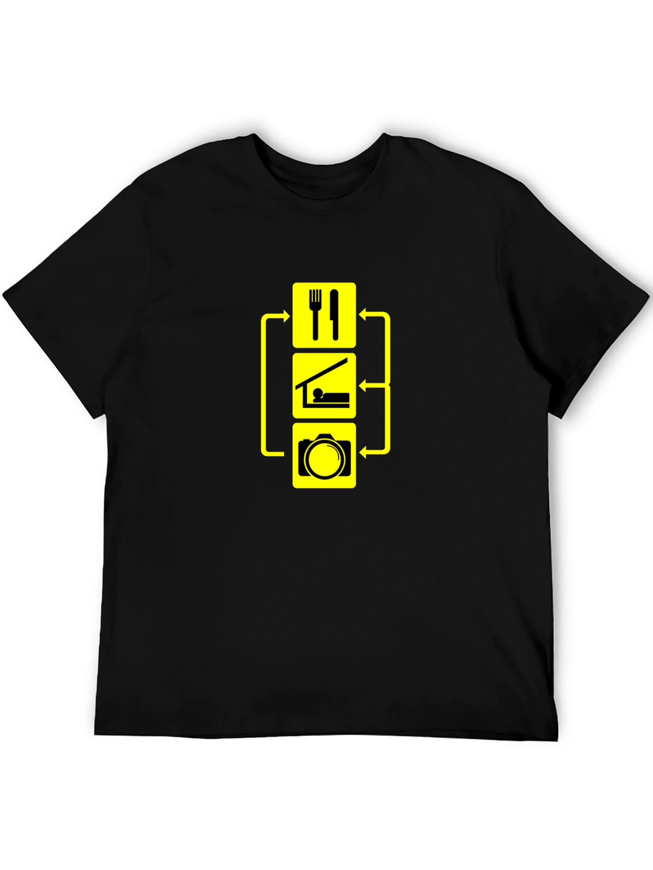 Eat Sleep Photography Black T-Shirt