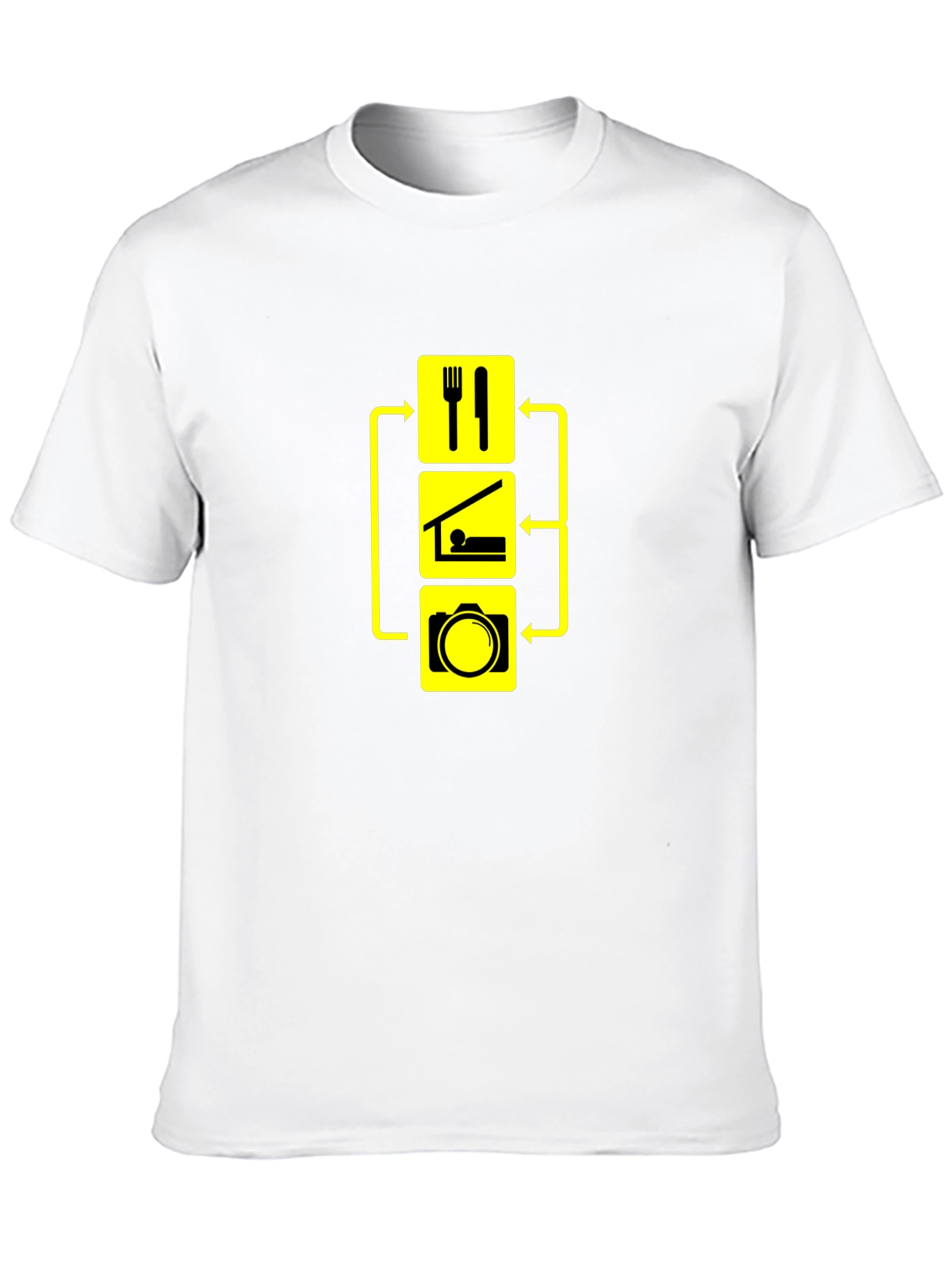 Eat Sleep Photography Black T-Shirt