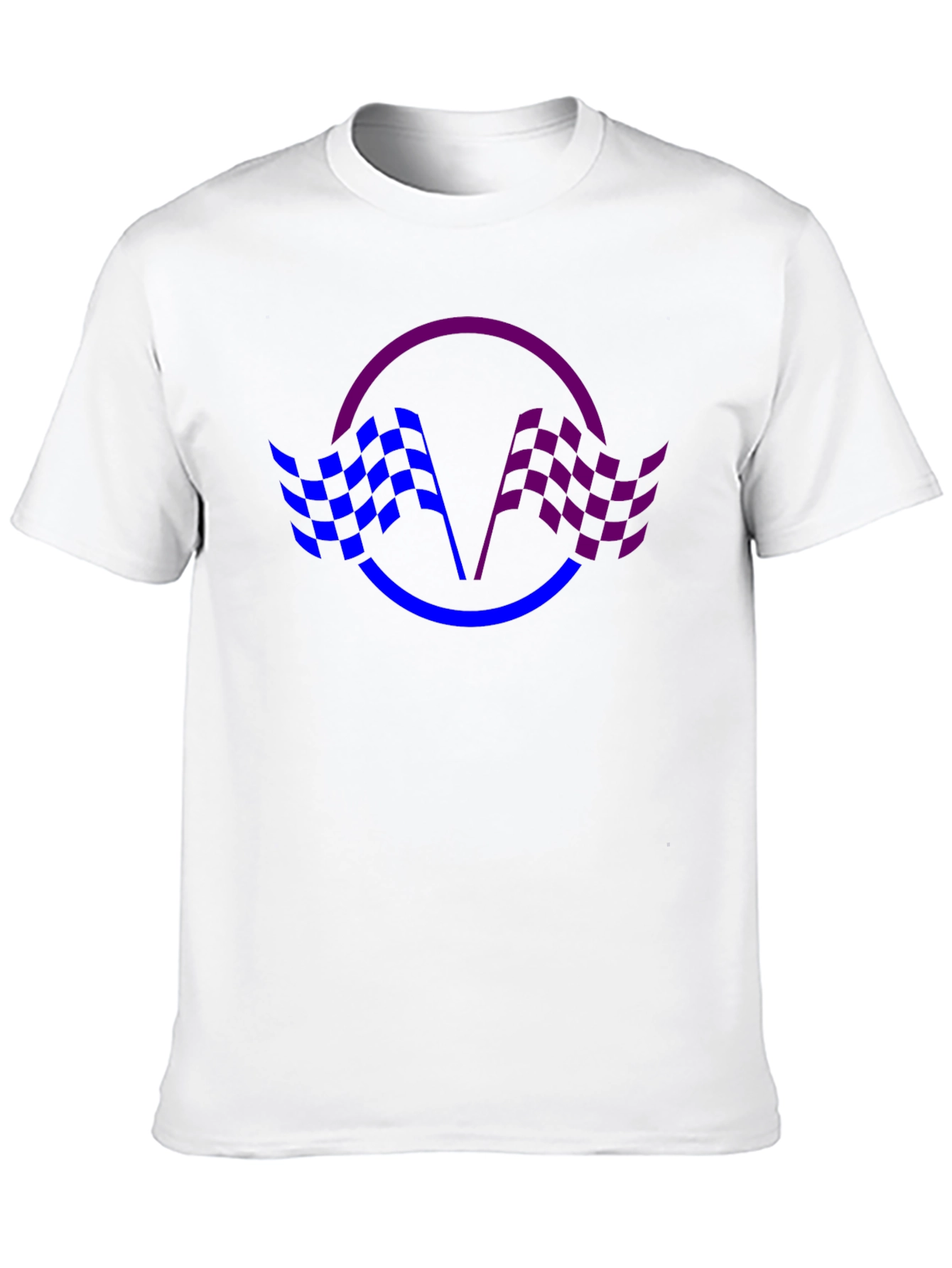 Checkered Flag Graphic Tee - Racing Fan Shirt