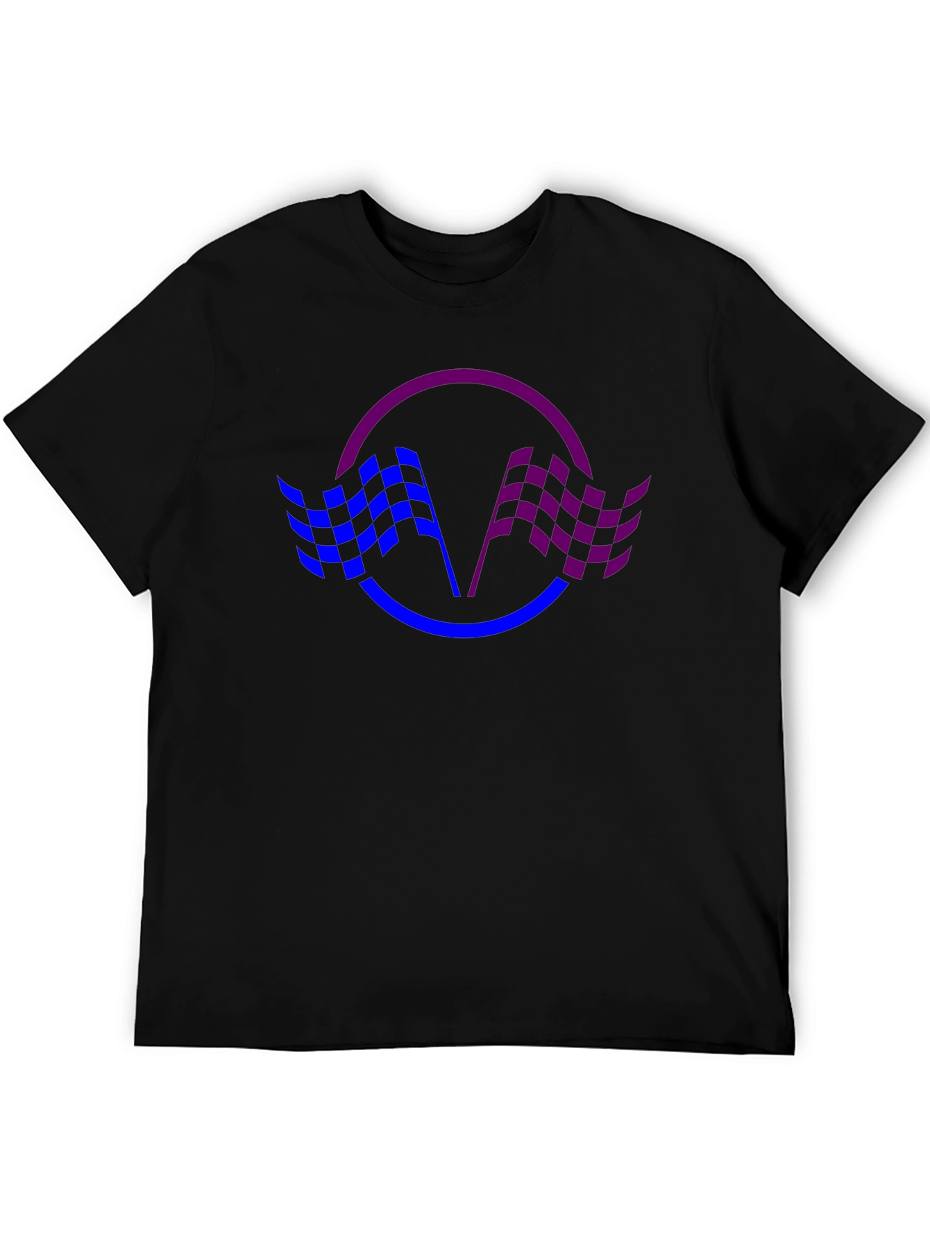 Checkered Flag Graphic Tee - Racing Fan Shirt