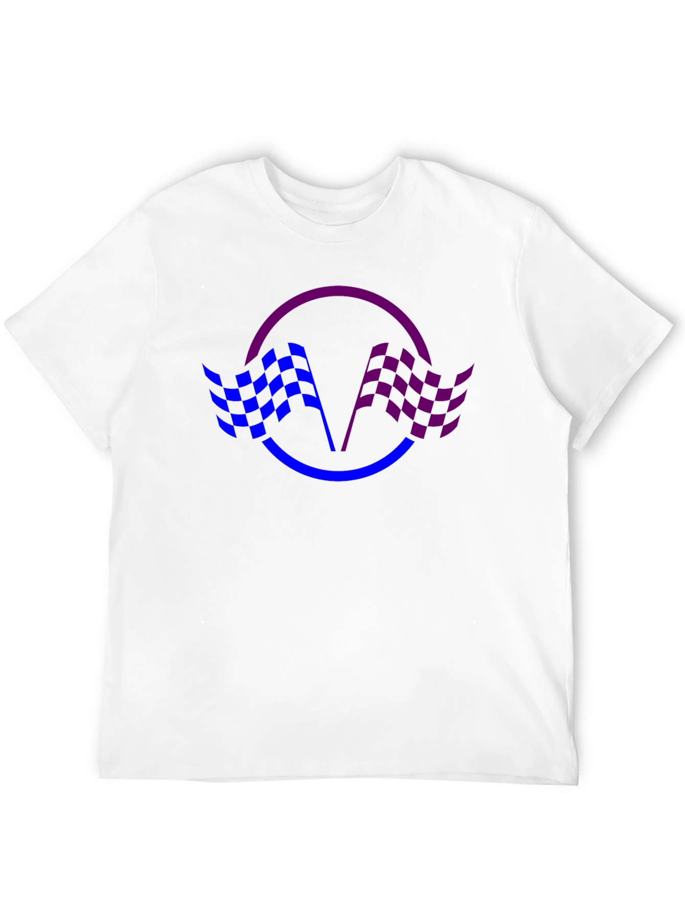 Checkered Flag Graphic Tee - Racing Fan Shirt
