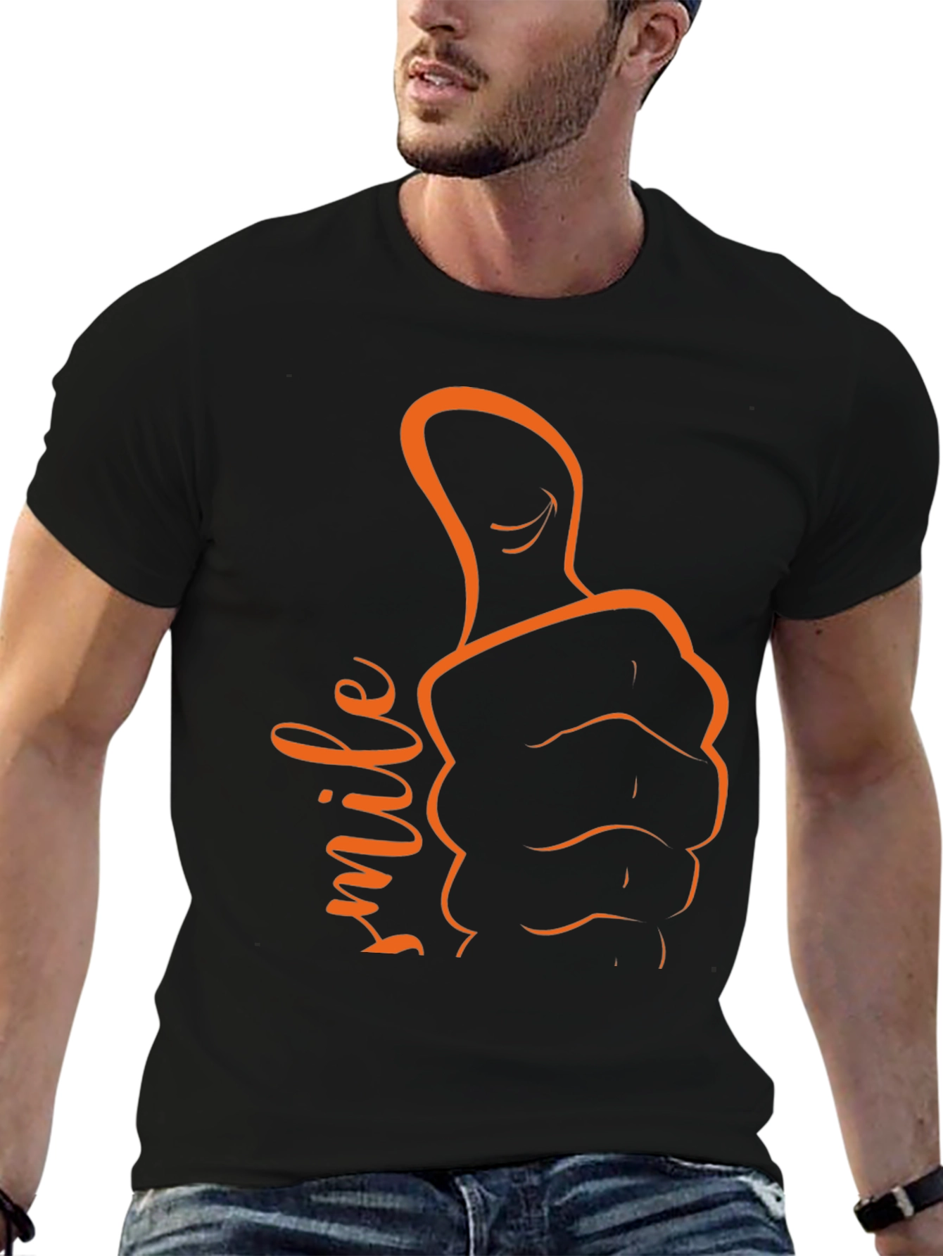 Smile Thumbs Up Graphic Tee