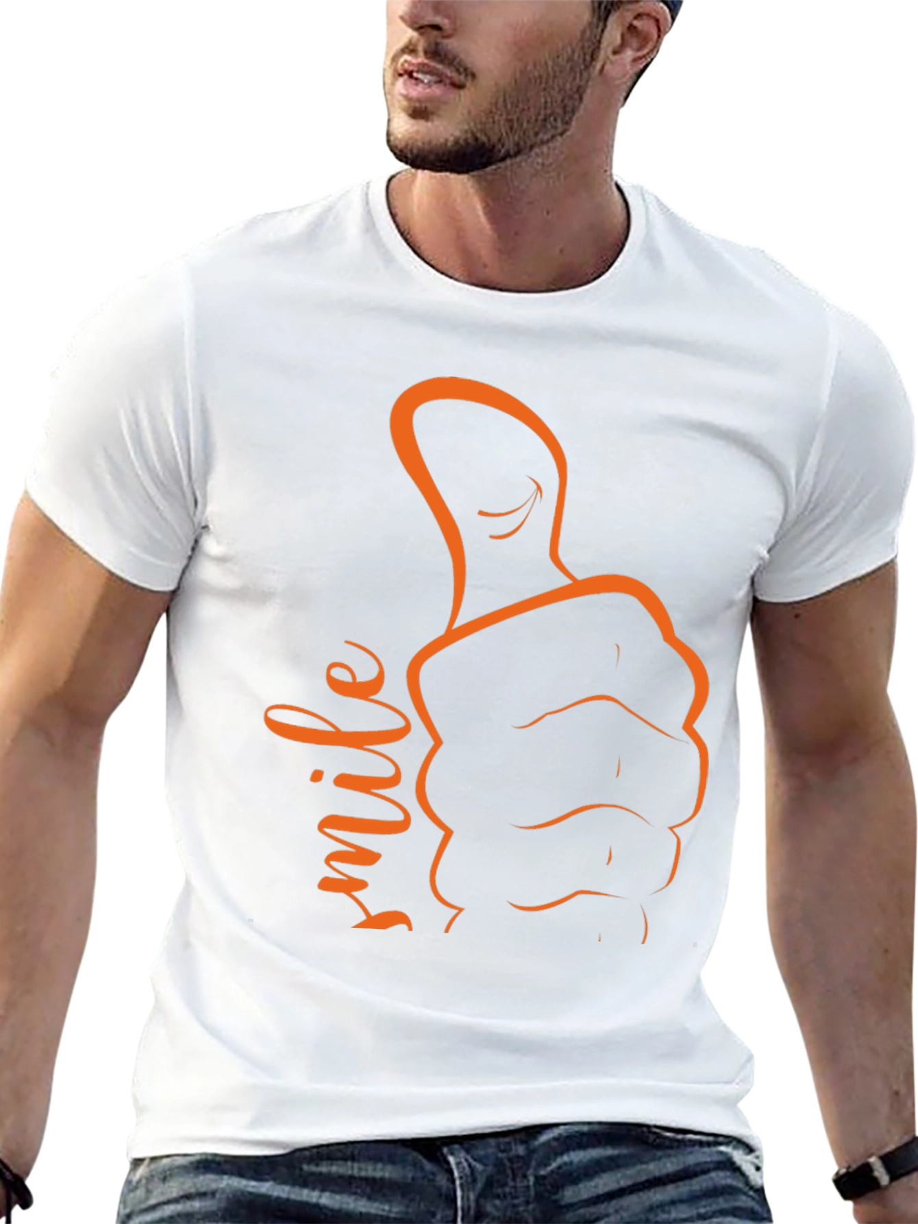 Smile Thumbs Up Graphic Tee