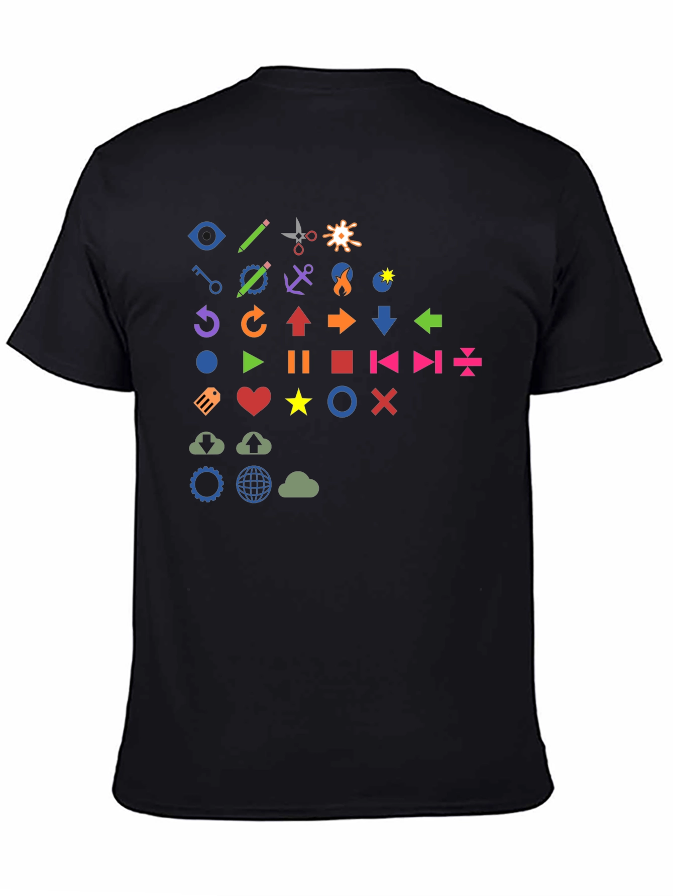 Fun Icon Graphic Print T-Shirt