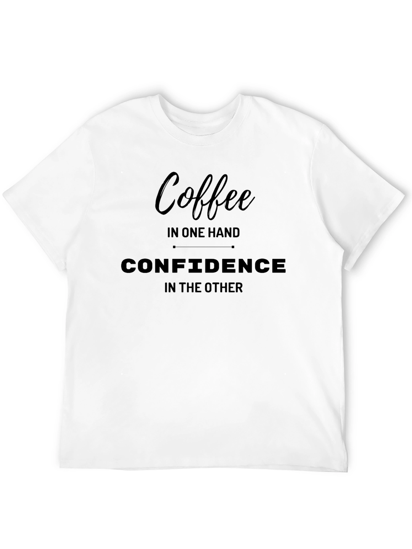 Coffee & Confidence Graphic T-Shirt