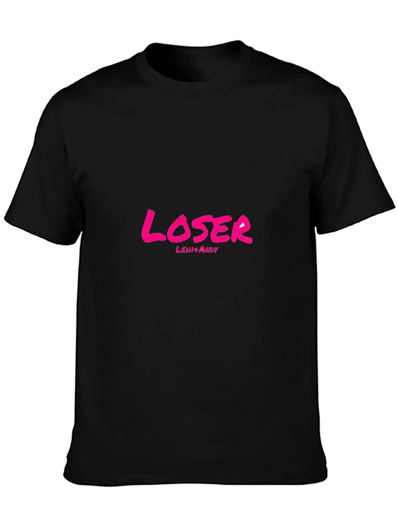 Loser T-Shirt - Black Crew Neck Short Sleeve