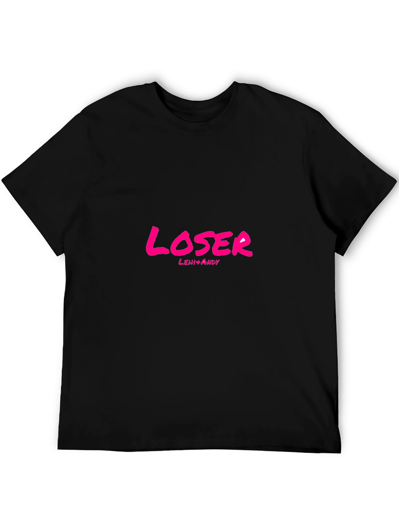 Loser T-Shirt - Black Crew Neck Short Sleeve