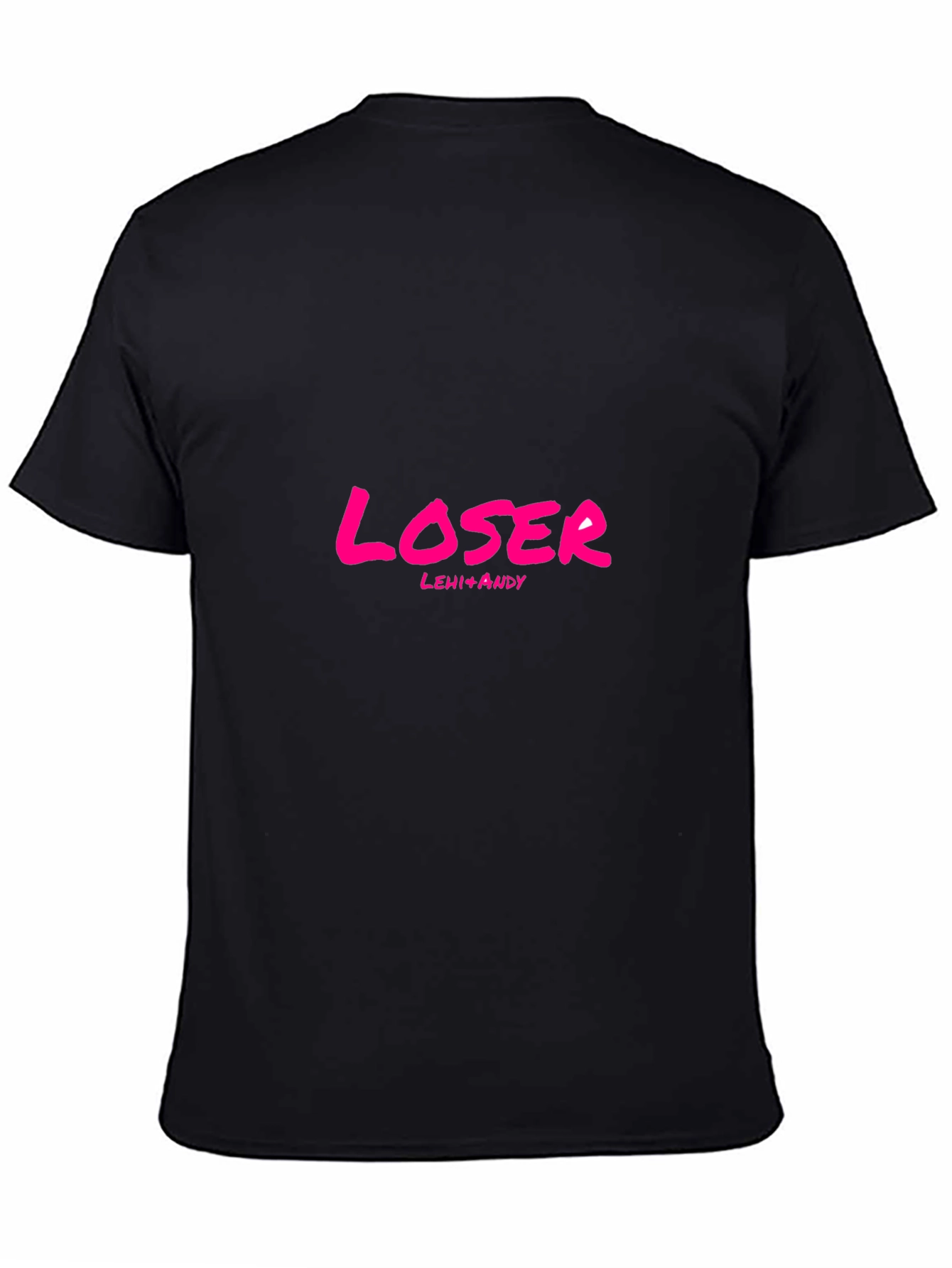 Loser T-Shirt - Black Crew Neck Short Sleeve