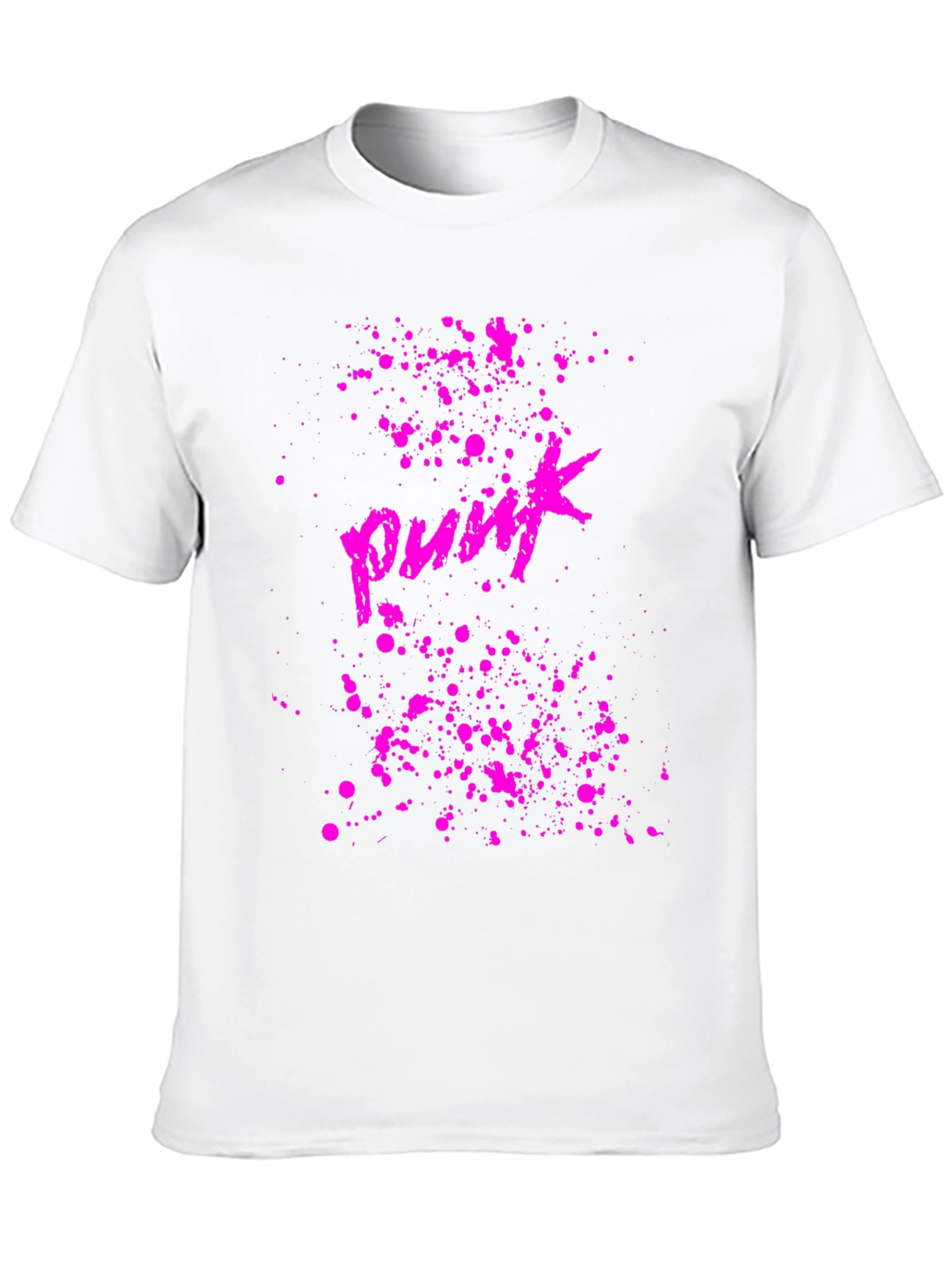 Punk Graphic Tee - Black Cotton T-Shirt