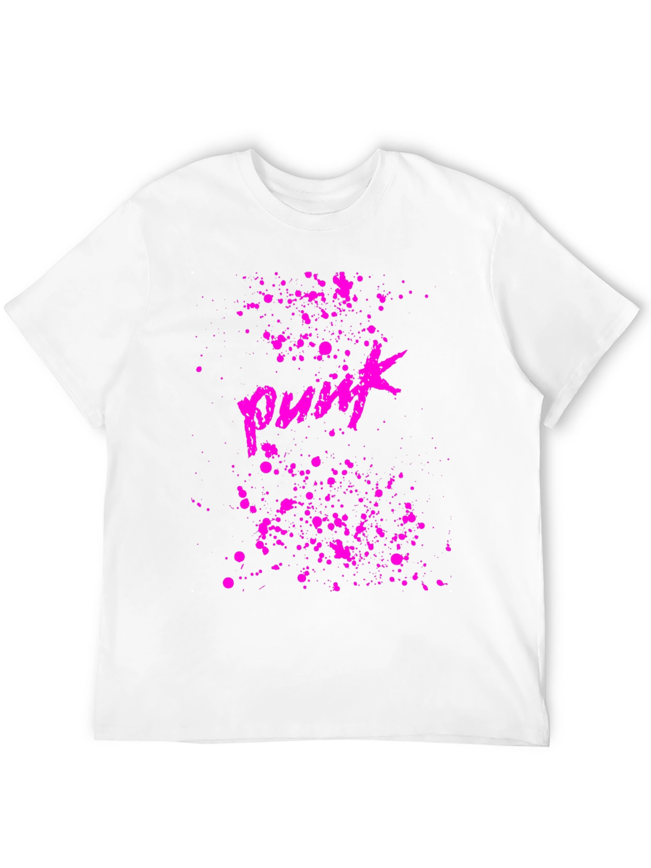 Punk Graphic Tee - Black Cotton T-Shirt