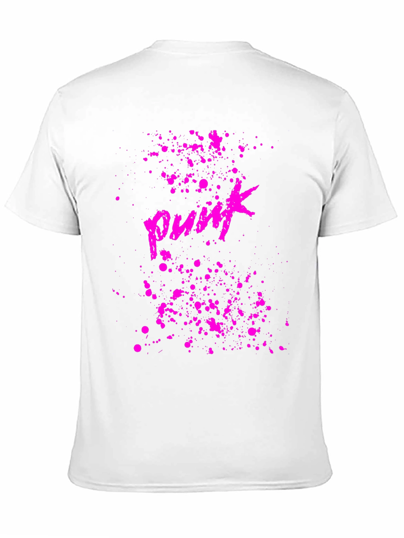 Punk Graphic Tee - Black Cotton T-Shirt