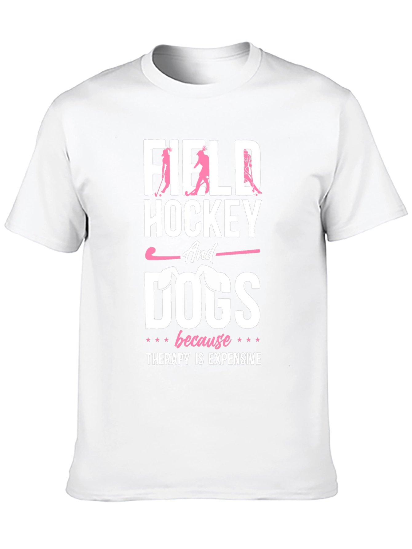 Field Hockey and Dogs Graphic Tee