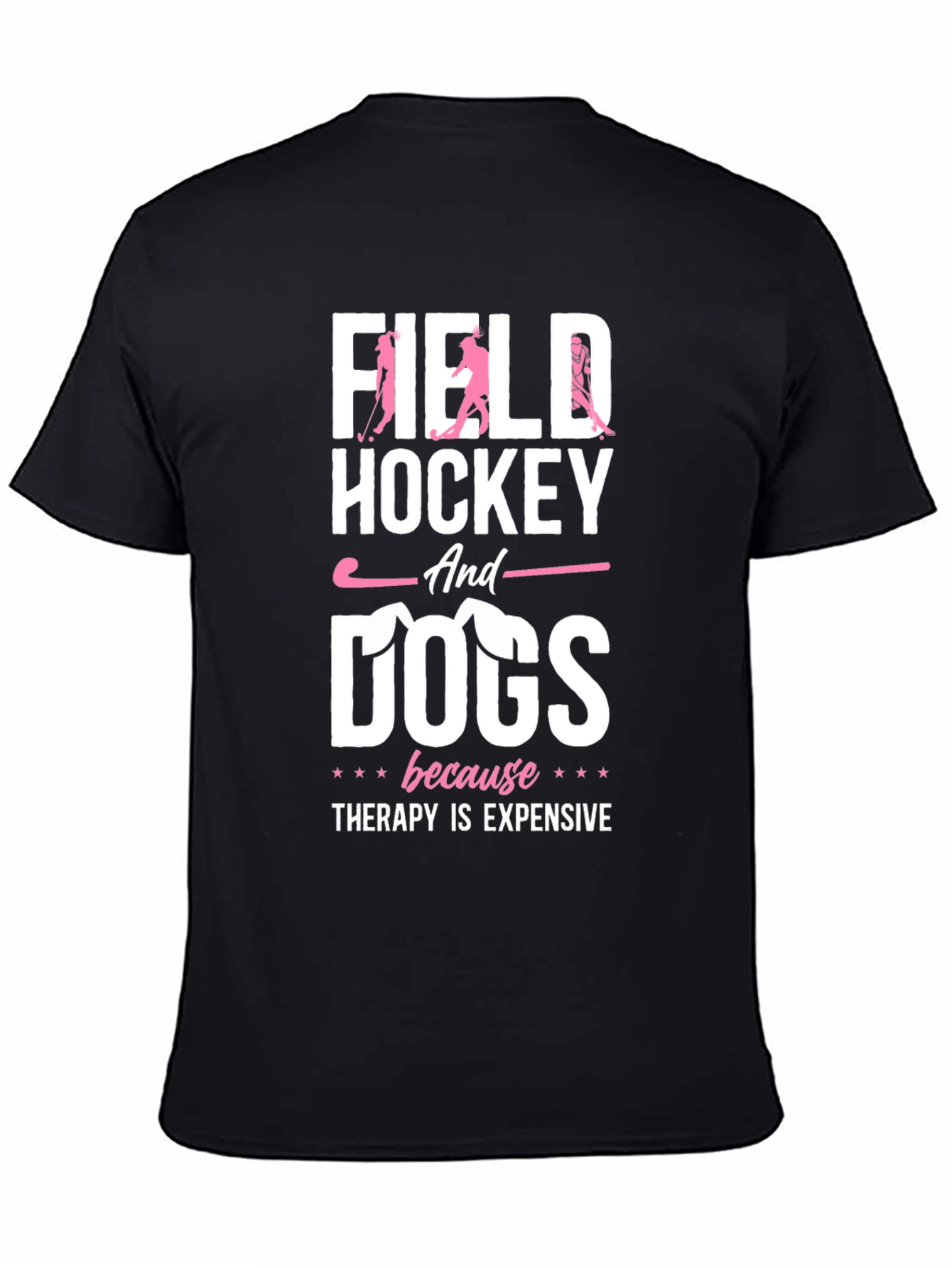 Field Hockey and Dogs Graphic Tee