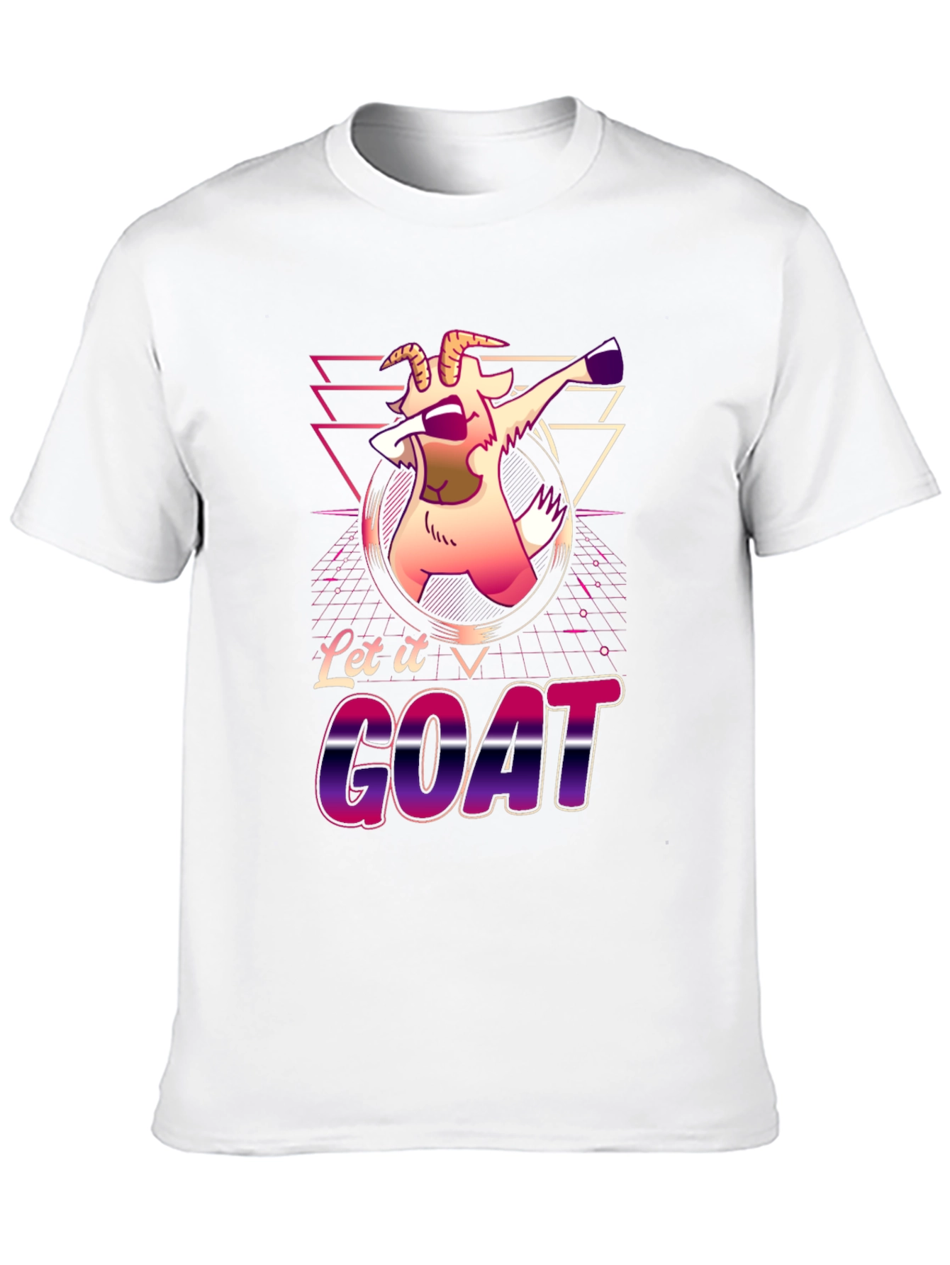 Let it GOAT Funny T-Shirt Animal Graphic Tee