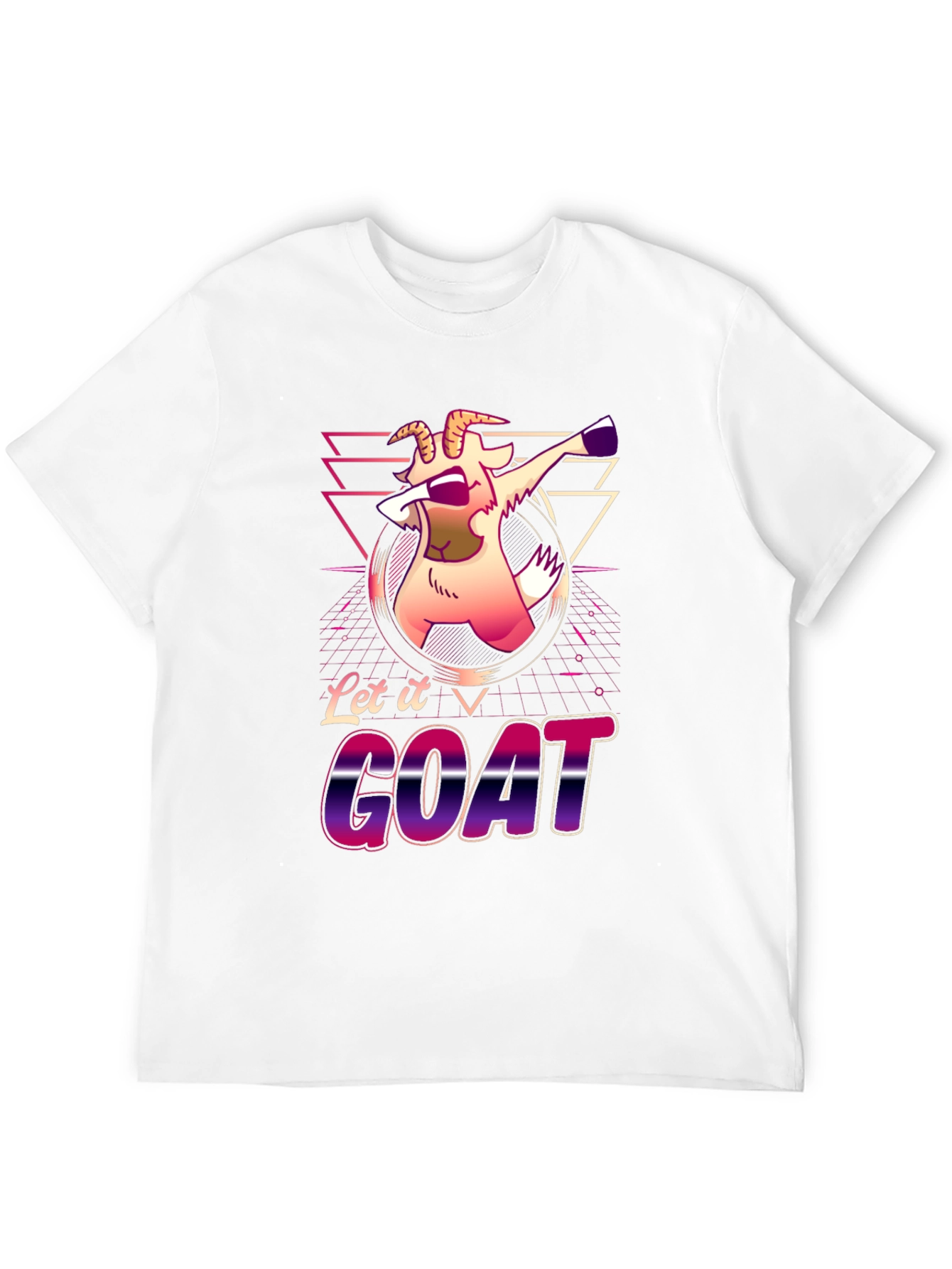 Let it GOAT Funny T-Shirt Animal Graphic Tee