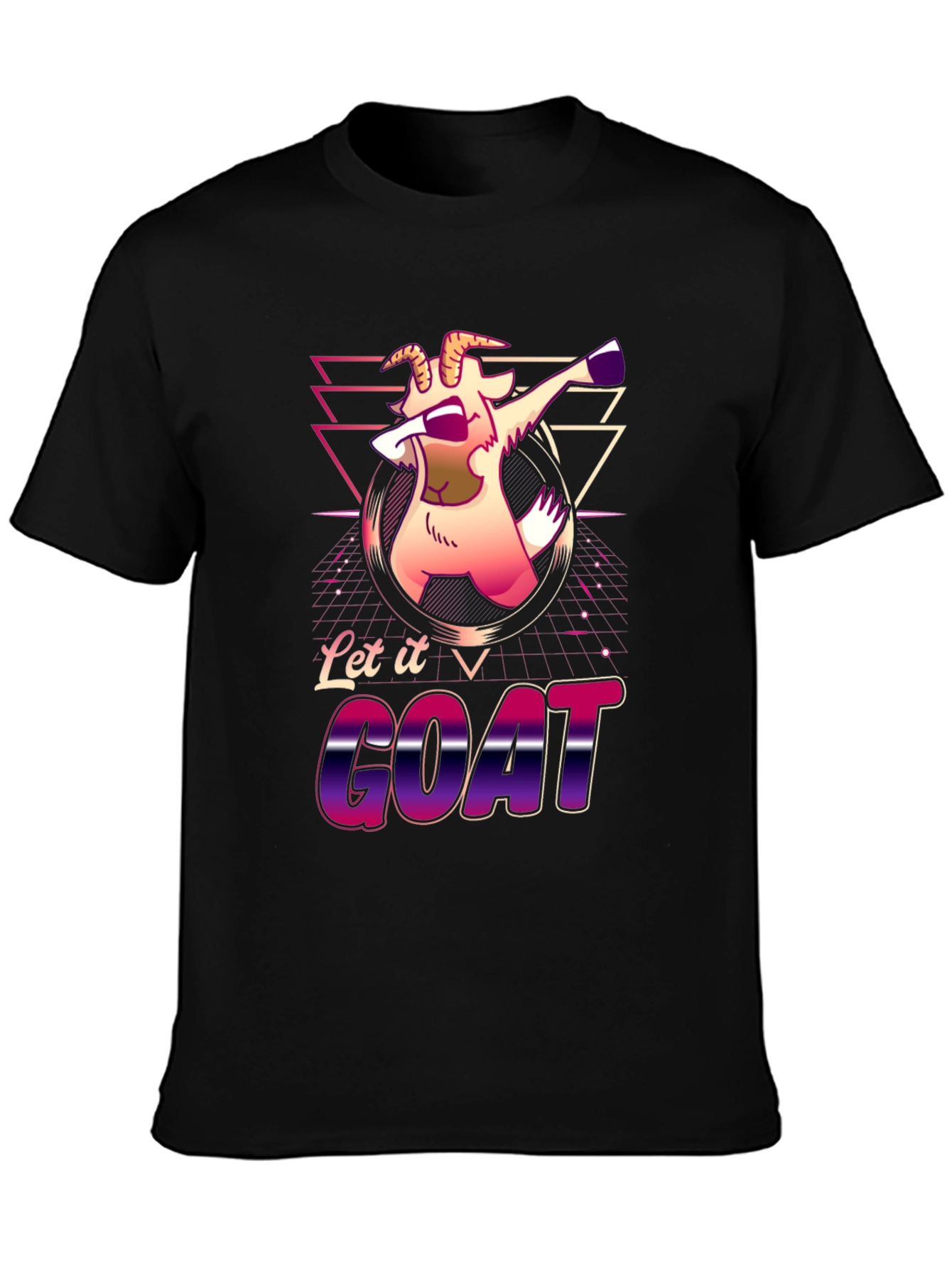 Let it GOAT Funny T-Shirt Animal Graphic Tee