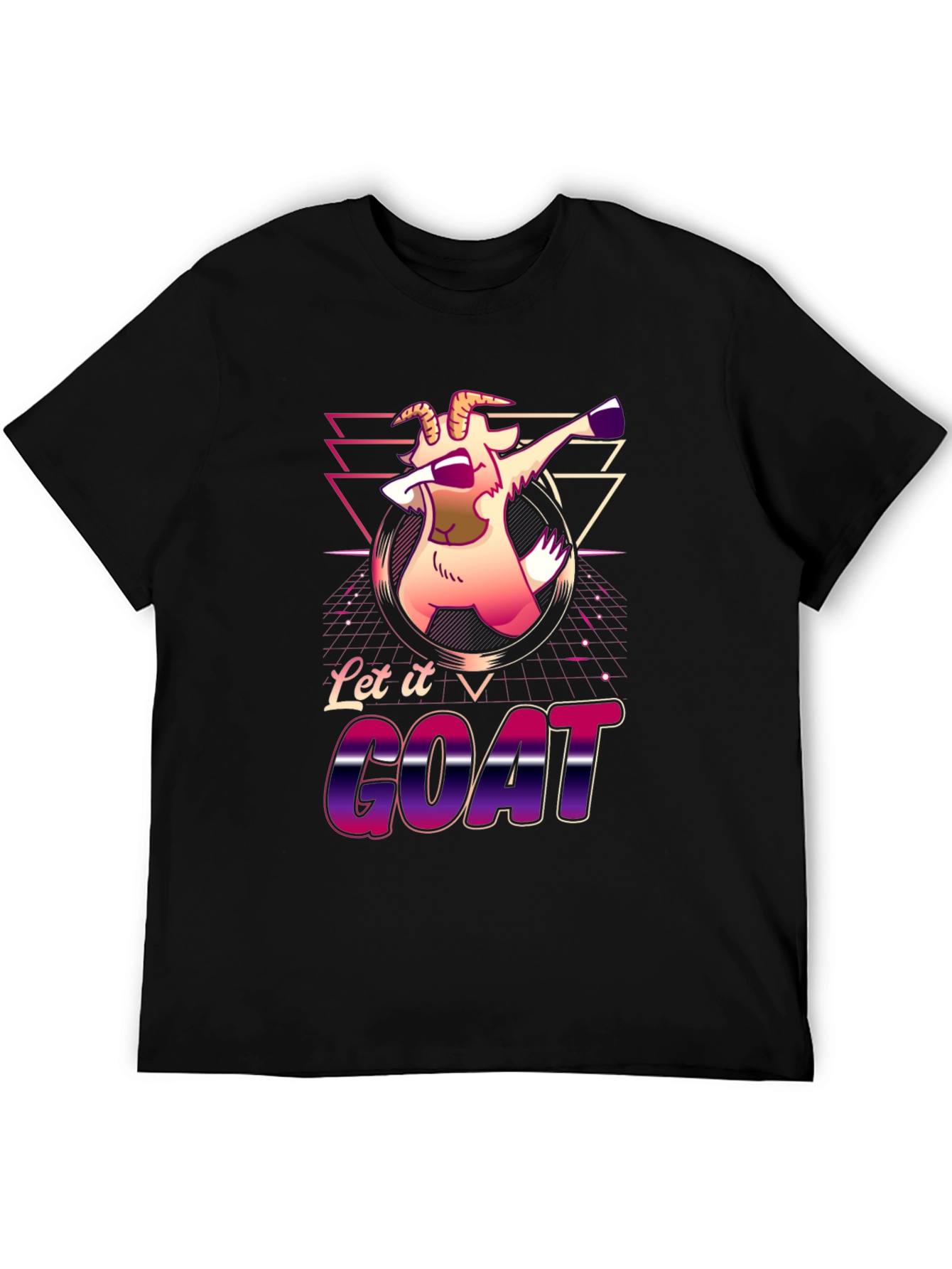 Let it GOAT Funny T-Shirt Animal Graphic Tee