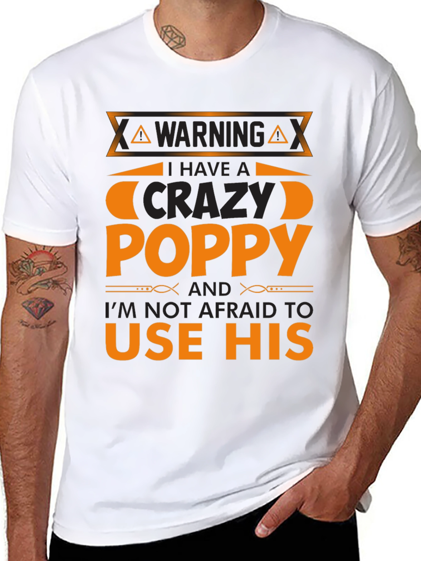 Crazy Poppy T-Shirt - Warning Funny Gift