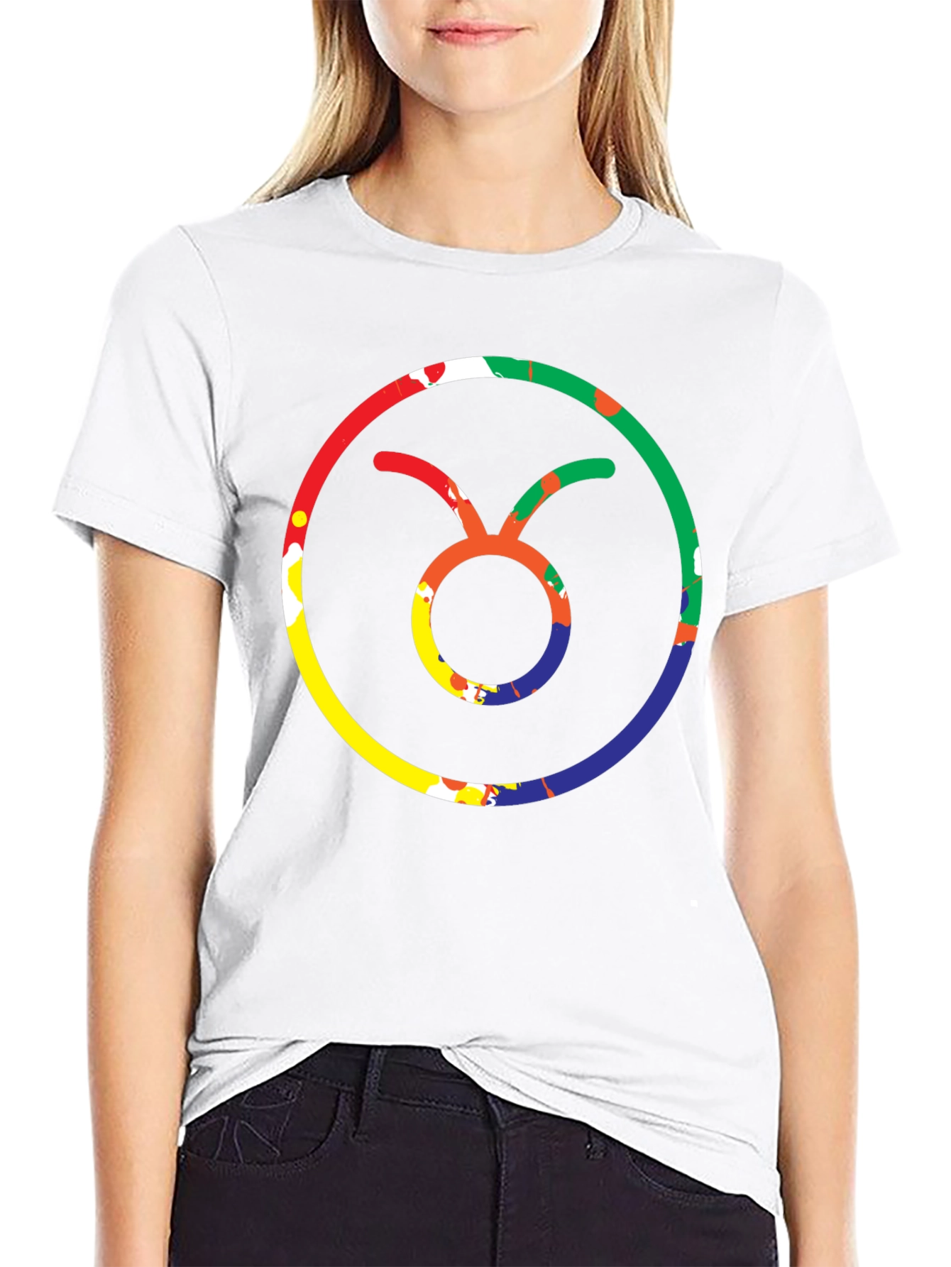 Taurus Zodiac Sign Black T-Shirt