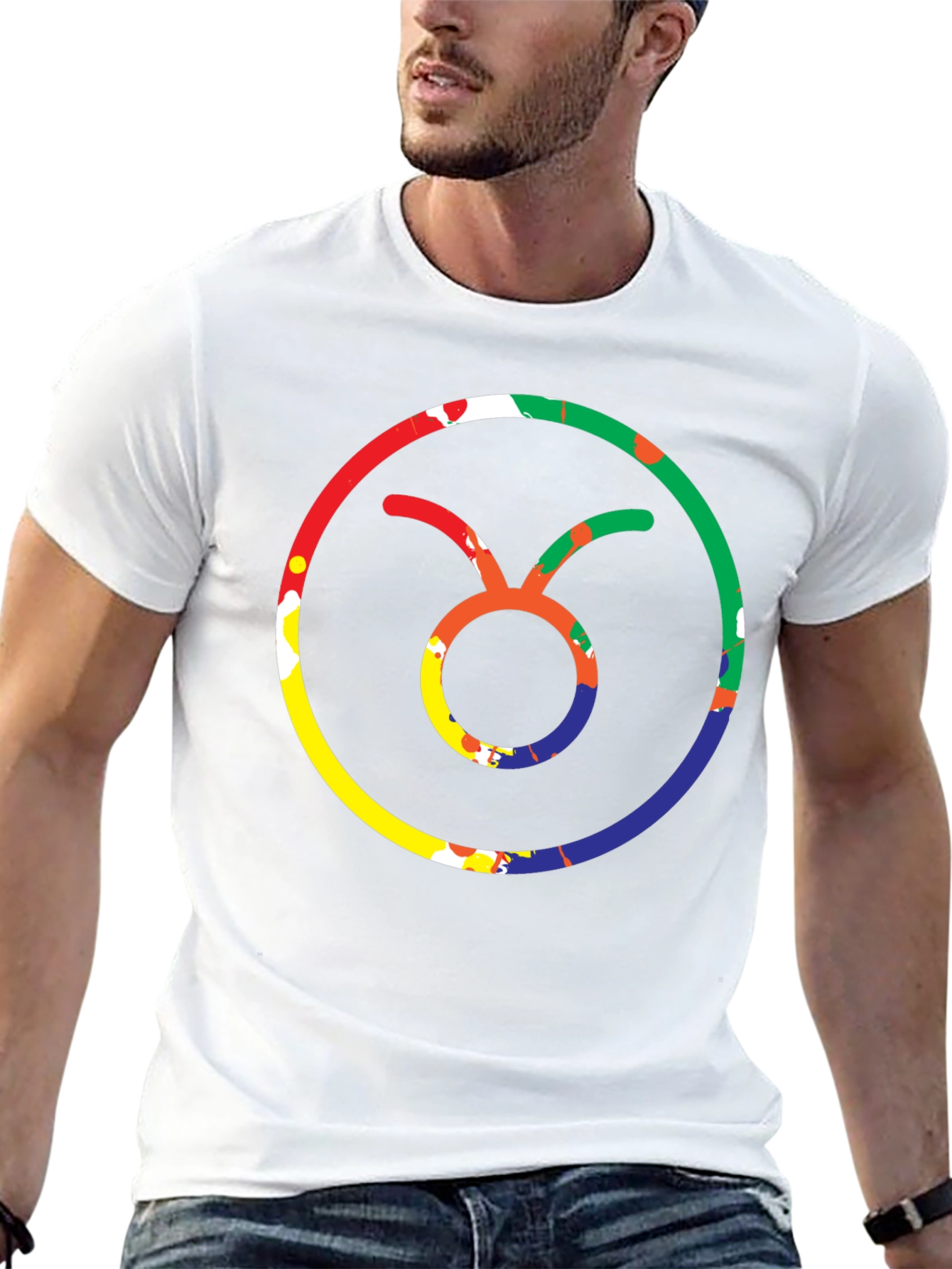 Taurus Zodiac Sign Black T-Shirt
