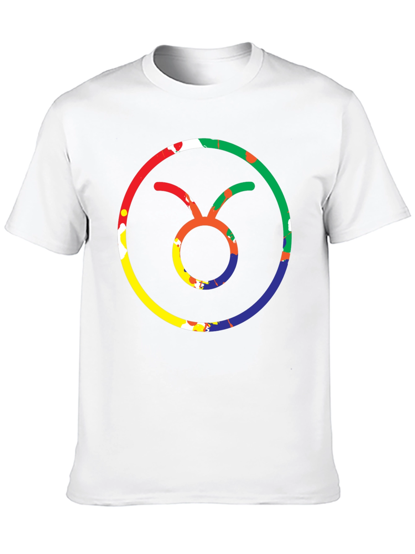 Taurus Zodiac Sign Black T-Shirt