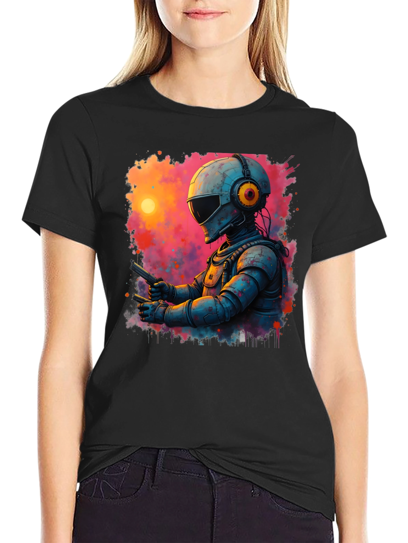 Retro Sci-Fi Astronaut T-Shirt